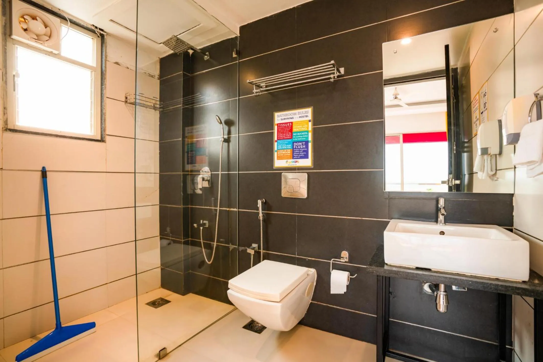 Bathroom in goSTOPS Goa, Baga