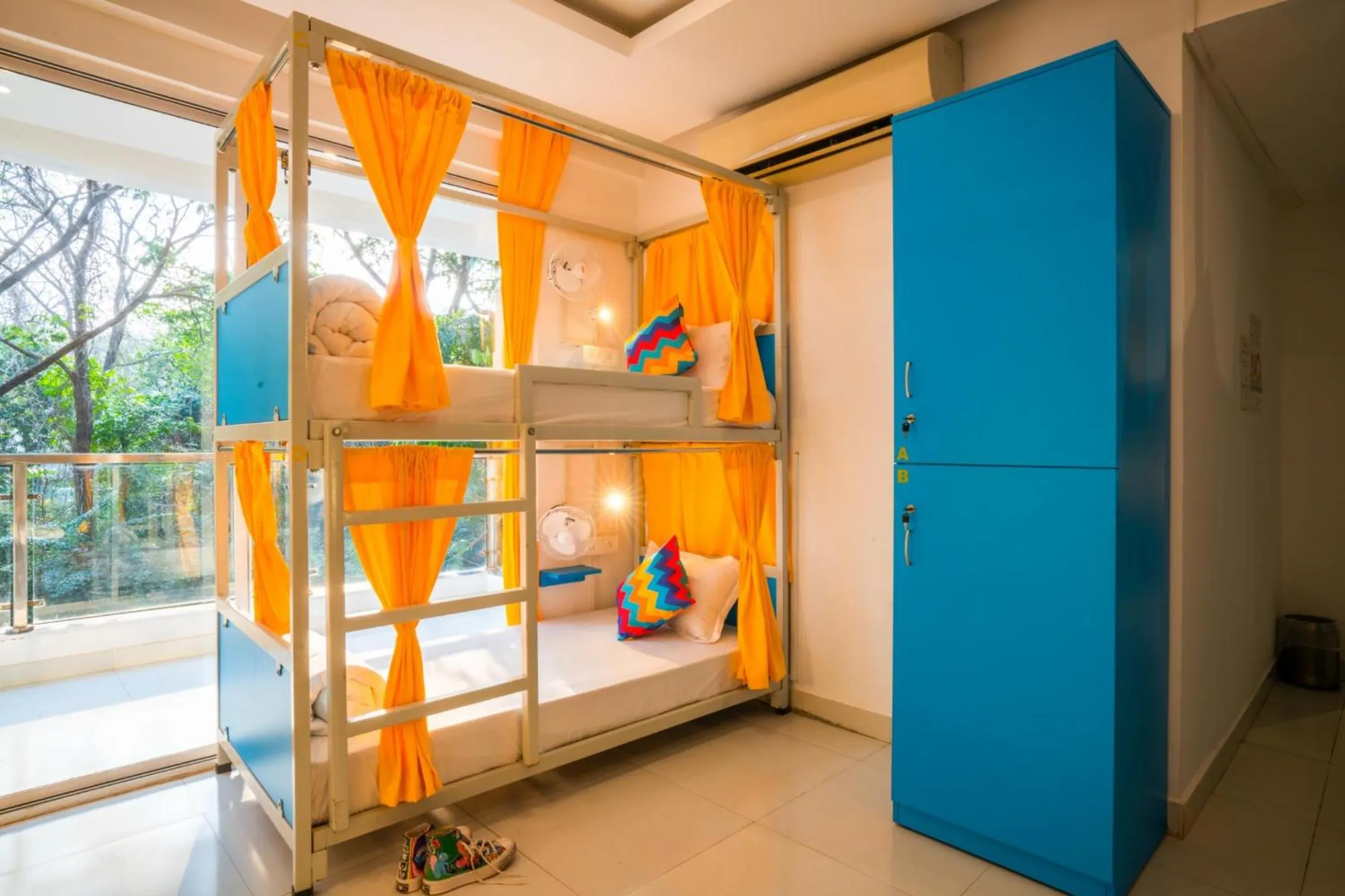 Bed in goSTOPS Goa, Baga