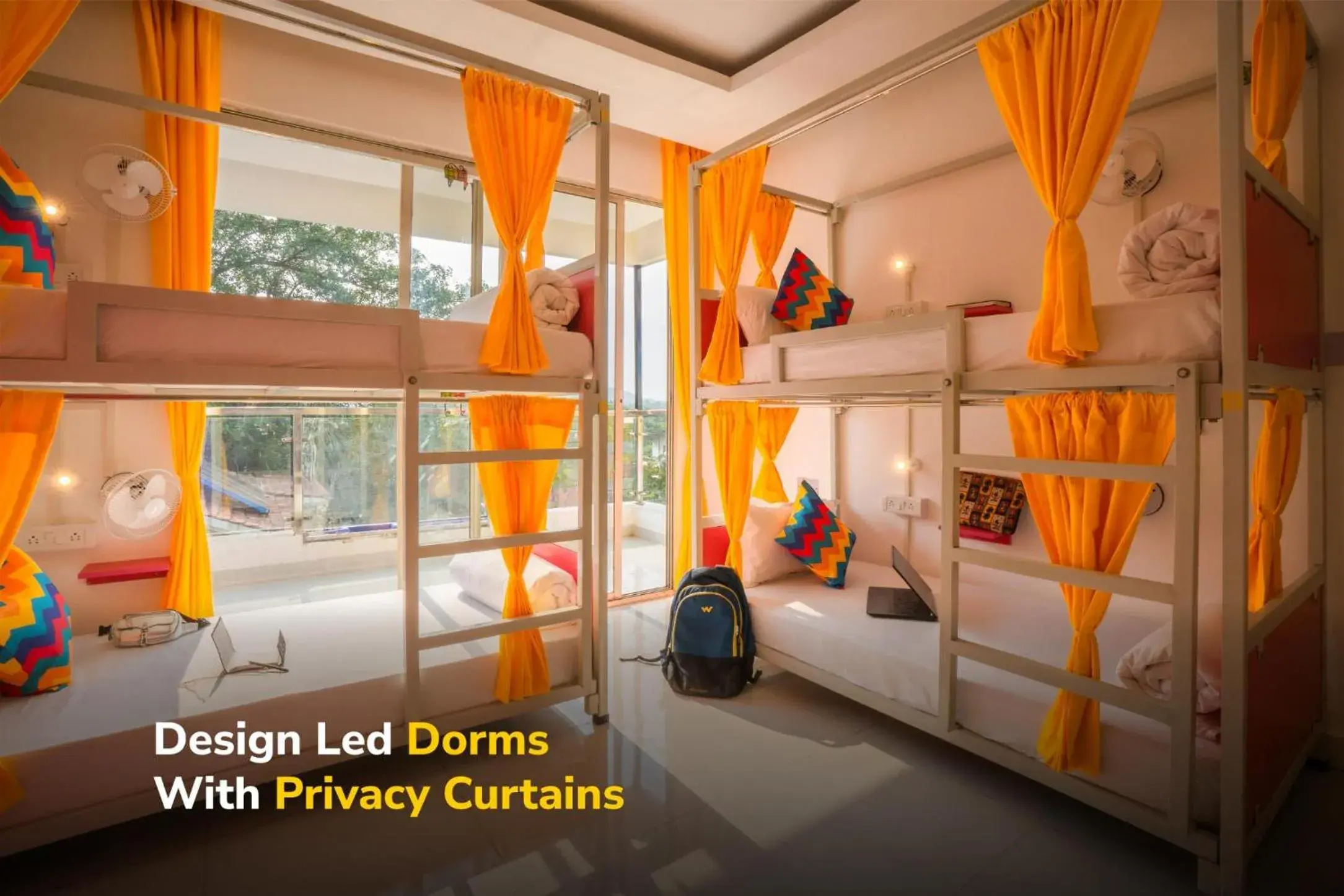 Bed in goSTOPS Goa, Baga Bed in goSTOPS Goa, Baga