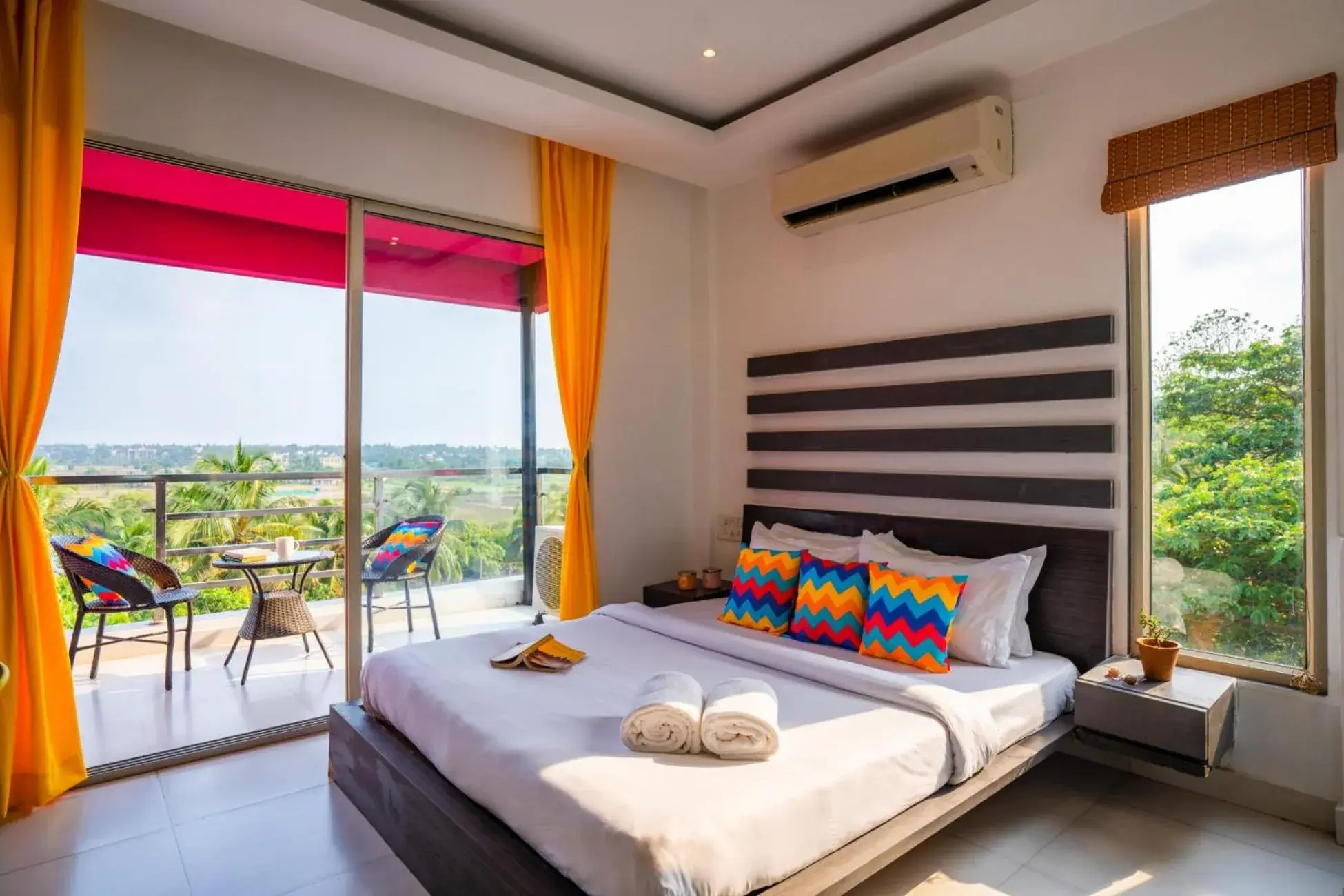 Bedroom, Bed in goSTOPS Goa, Baga Bedroom, Bed in goSTOPS Goa, Baga