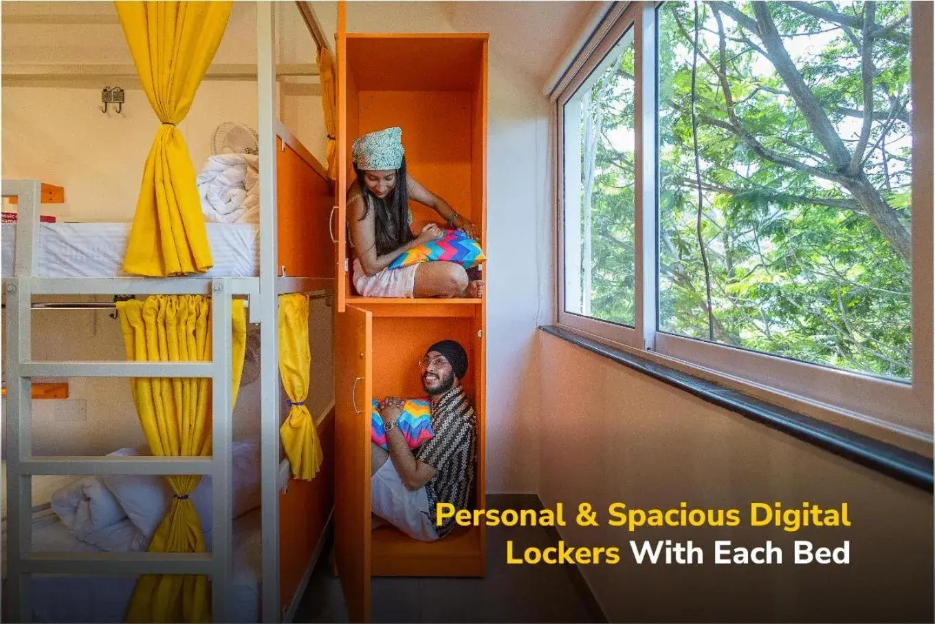 Bed in goSTOPS Goa, Baga Bed in goSTOPS Goa, Baga