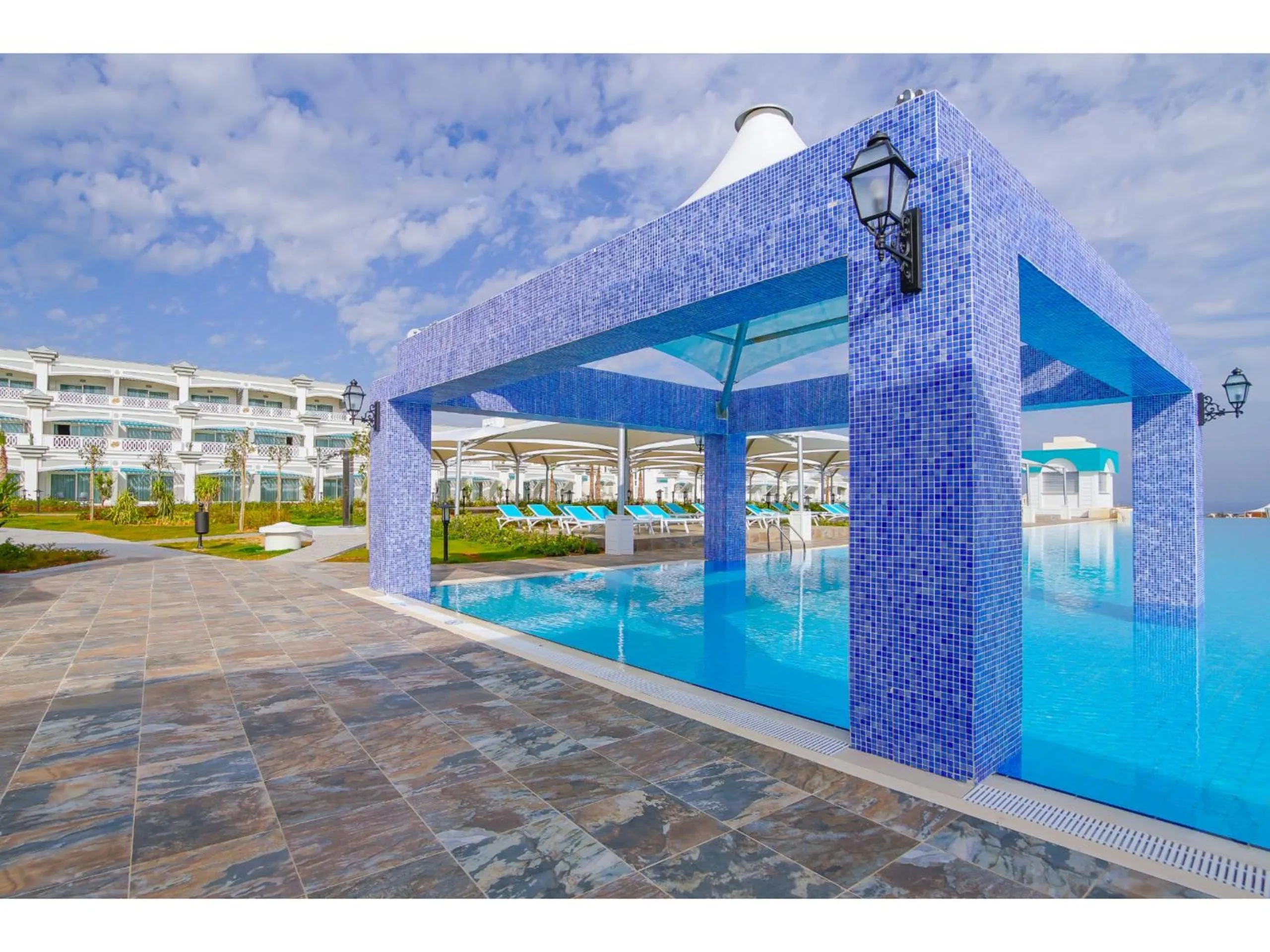 Pool view in Limak Cyprus Deluxe Hotel