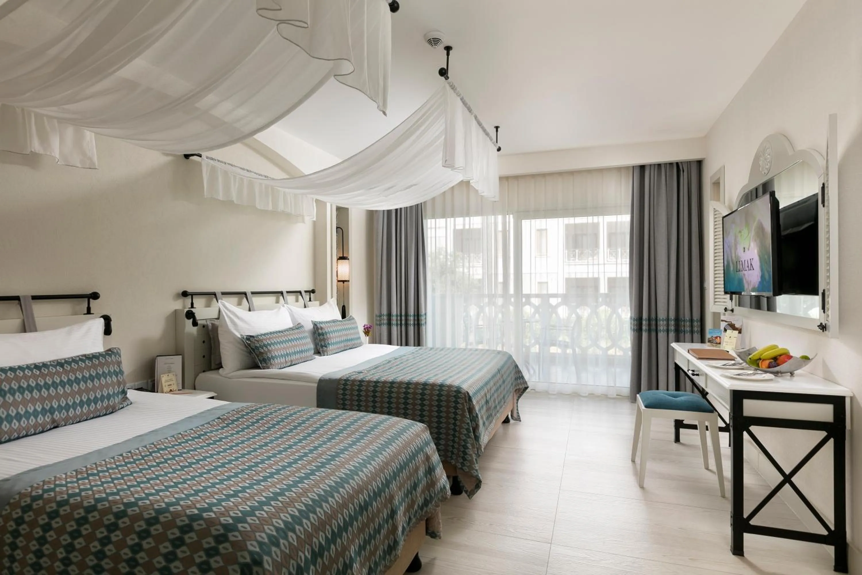 Bed in Limak Cyprus Deluxe Hotel