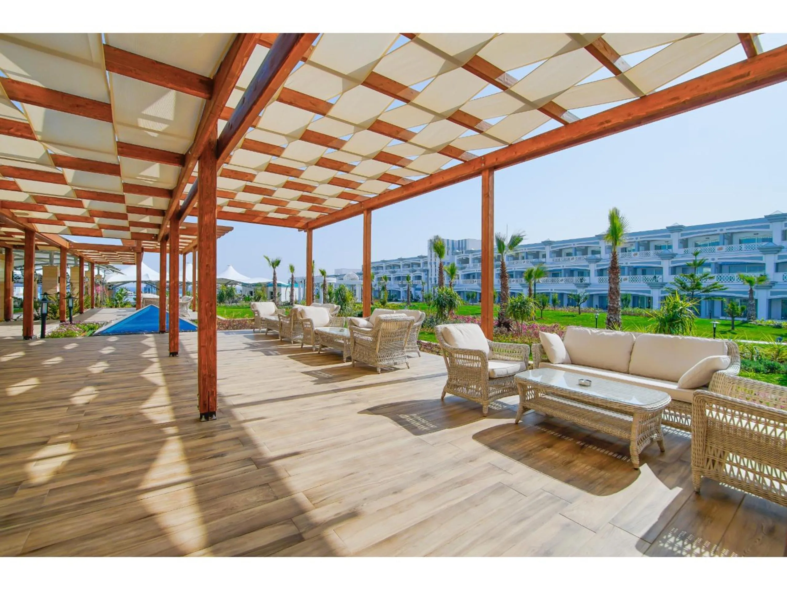 Patio in Limak Cyprus Deluxe Hotel