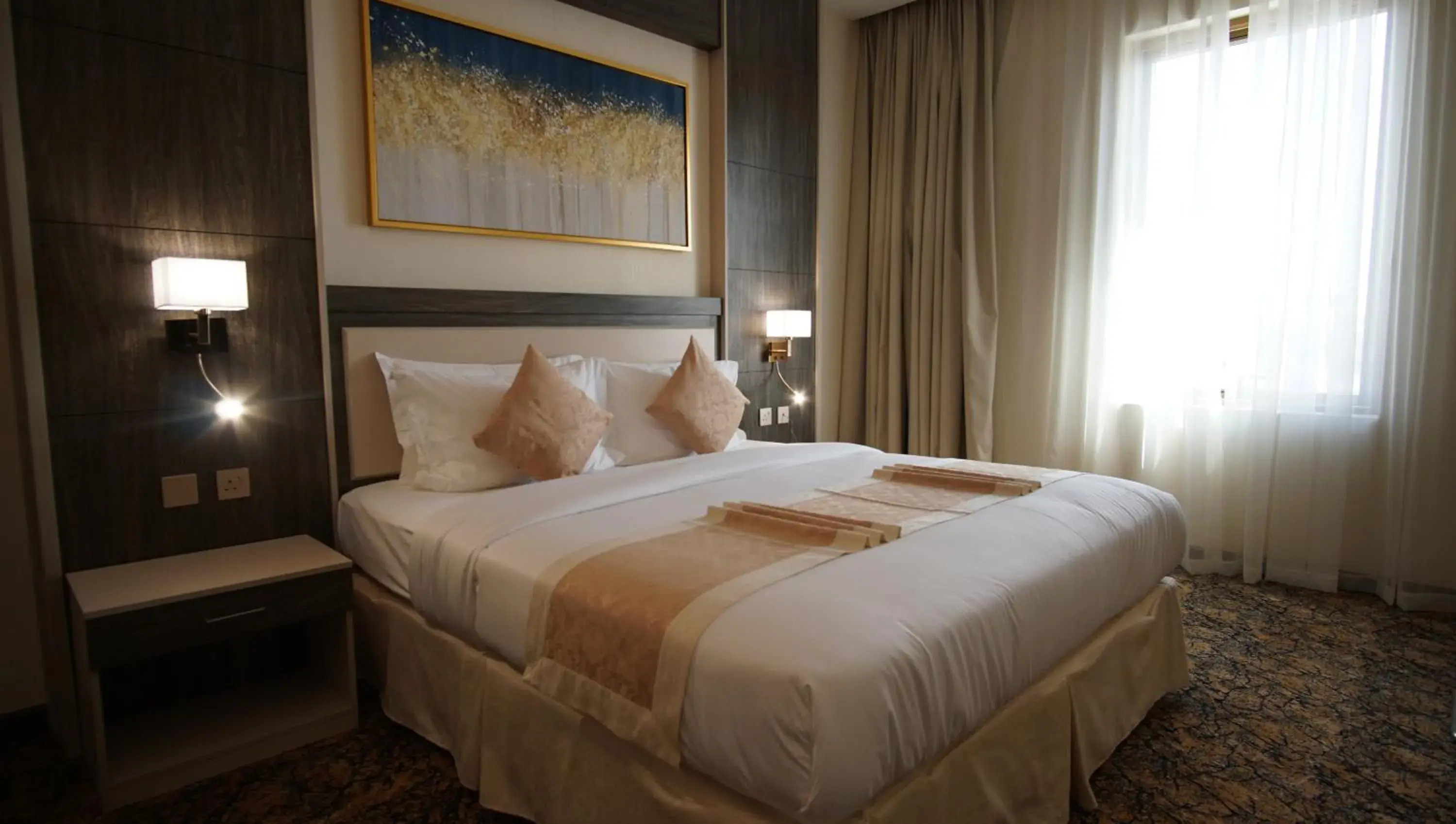 Bed in Hayat Al Riyadh Washam Hotel Bed in Hayat Al Riyadh Washam Hotel