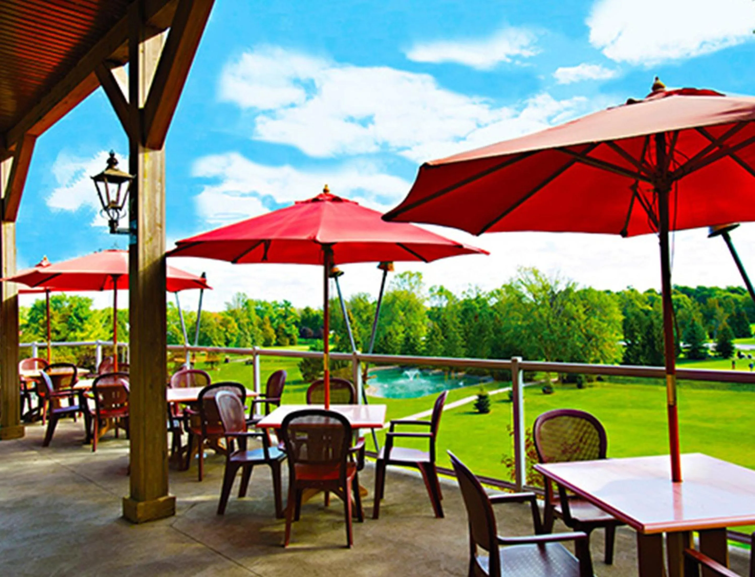 Patio in Oakwood Resort