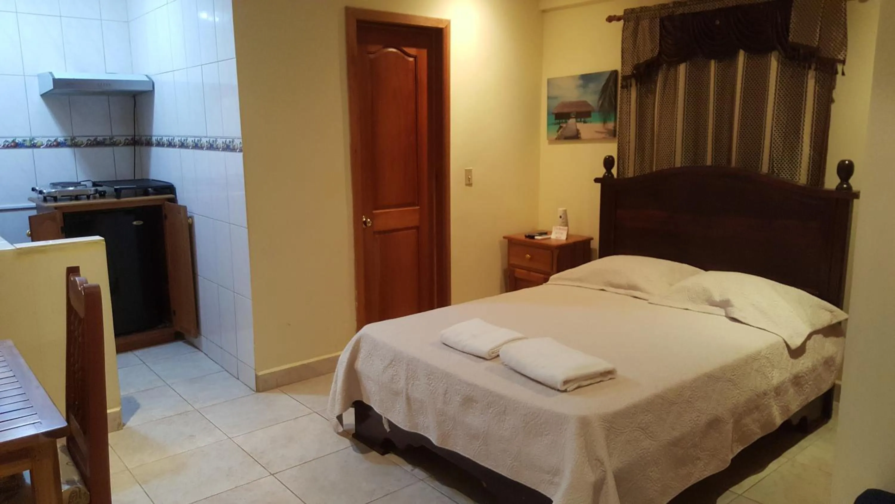 Bed in Hostal Bocas Tropical Paradise