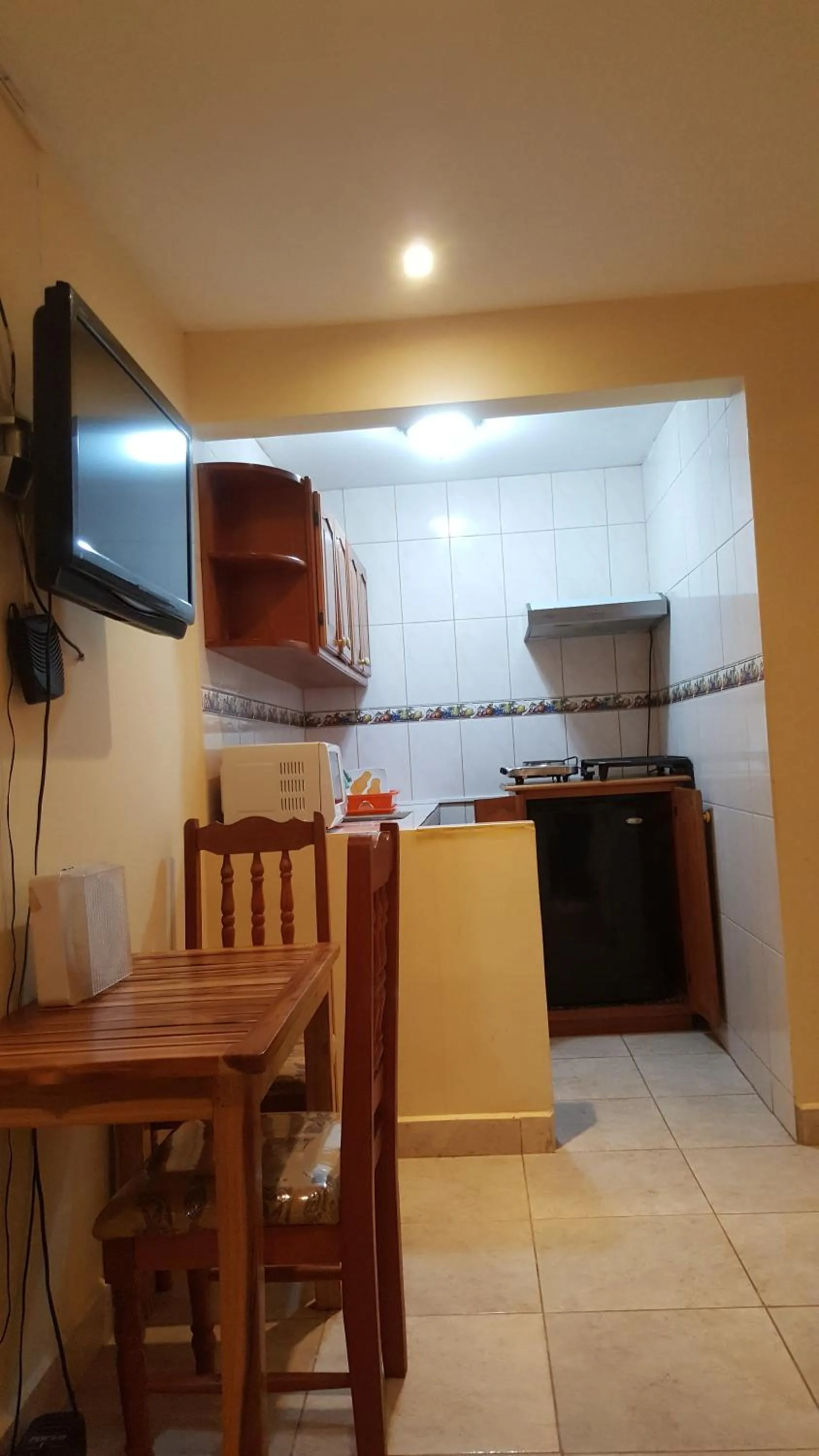 Kitchen or kitchenette in Hostal Bocas Tropical Paradise