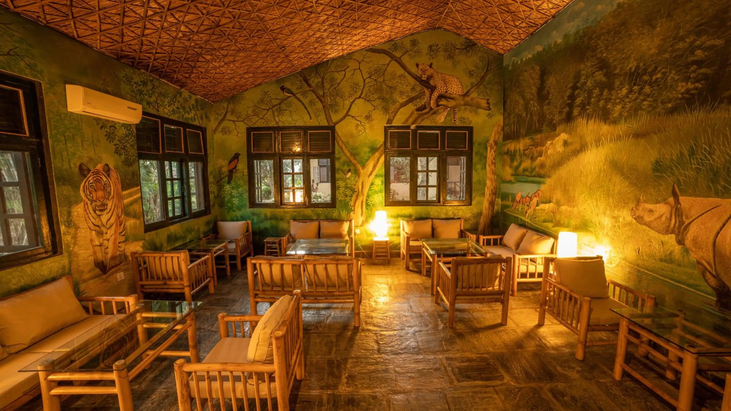 Seating area in Green Mansions Jungle Resort