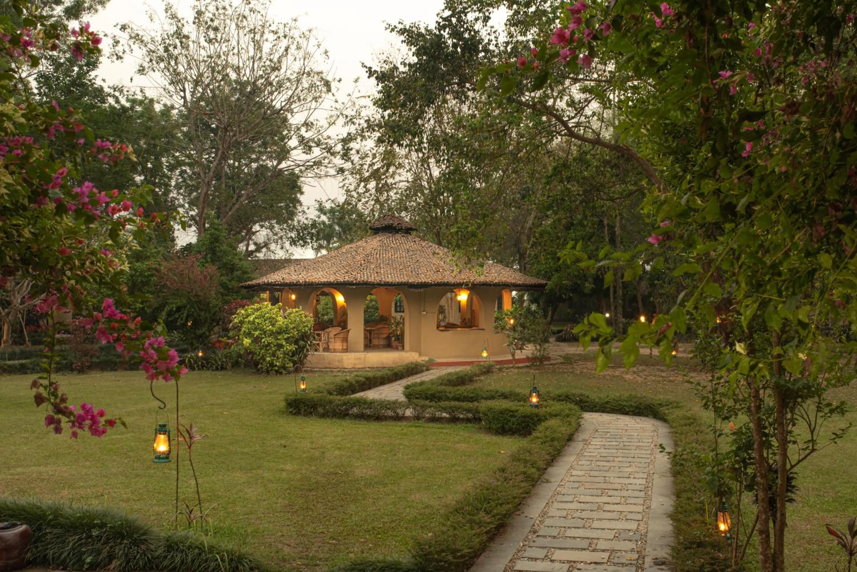 Garden in Green Mansions Jungle Resort