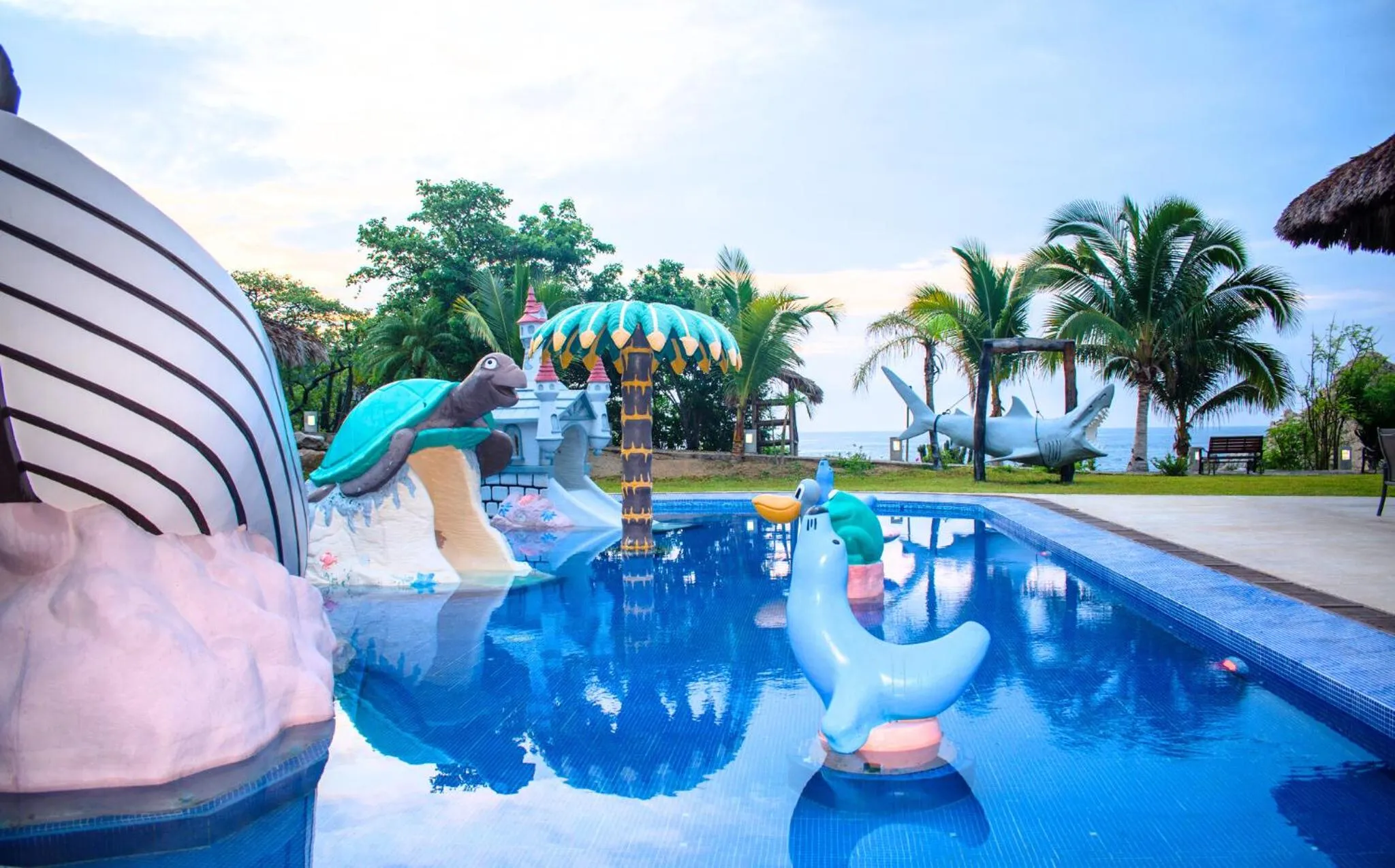 Aqua park in Coral Blue Huatulco All Inclusive