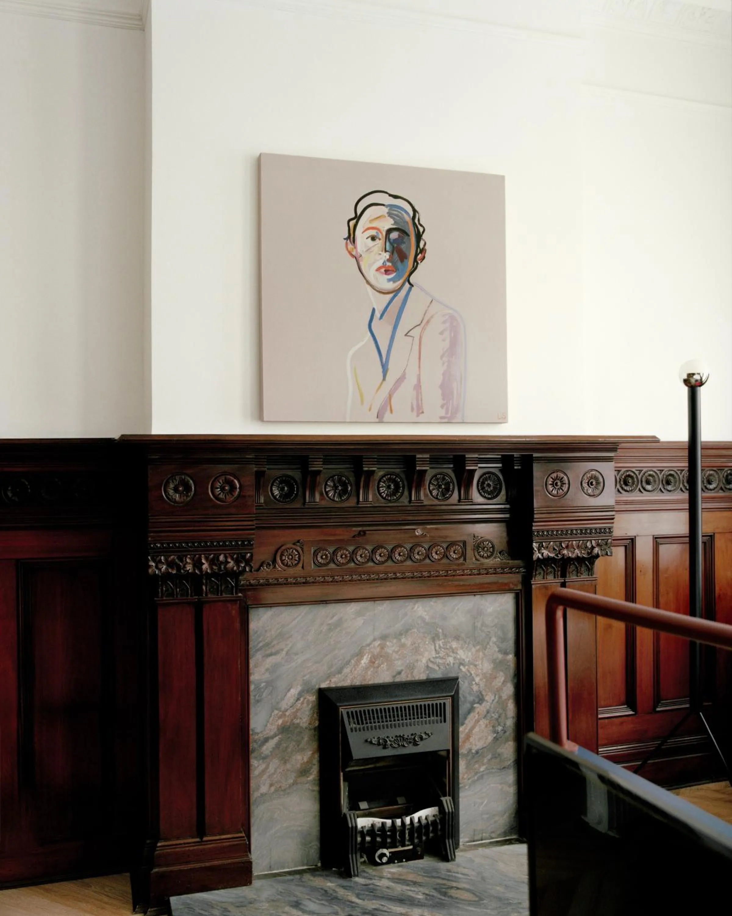 fireplace in Trueman Court Luxury Serviced Apartments