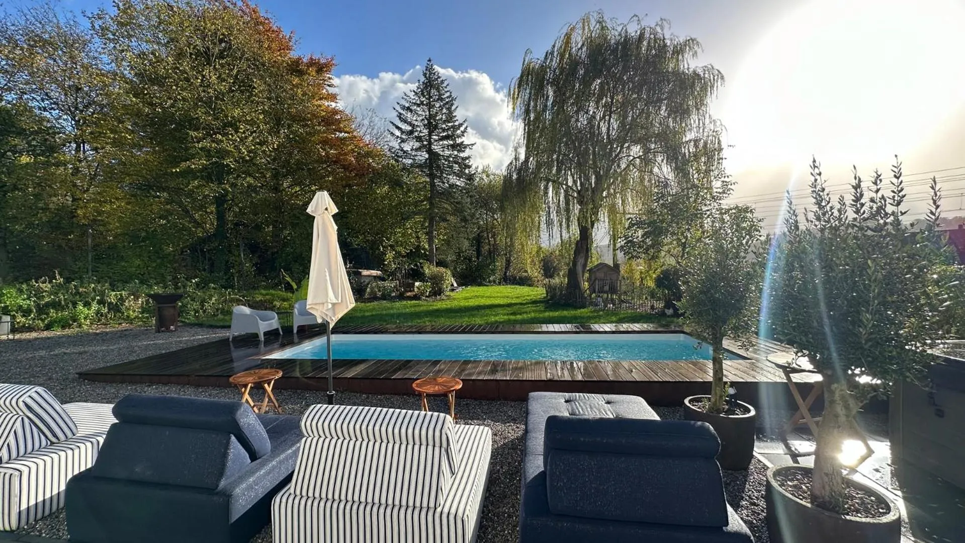 Garden in Boutique Hotel Le Faucon