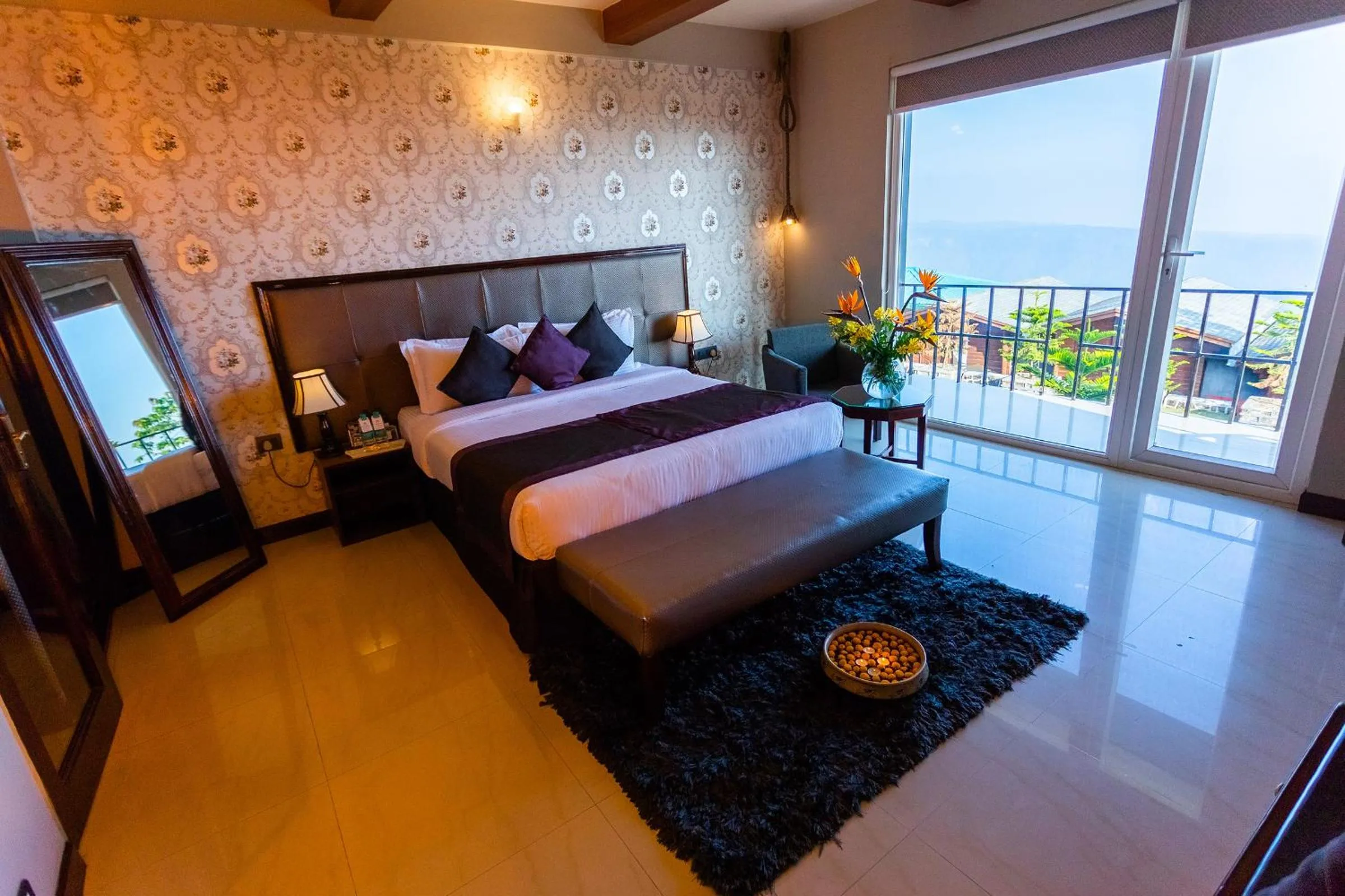 Bed in Polo Cherrapunjee Resort