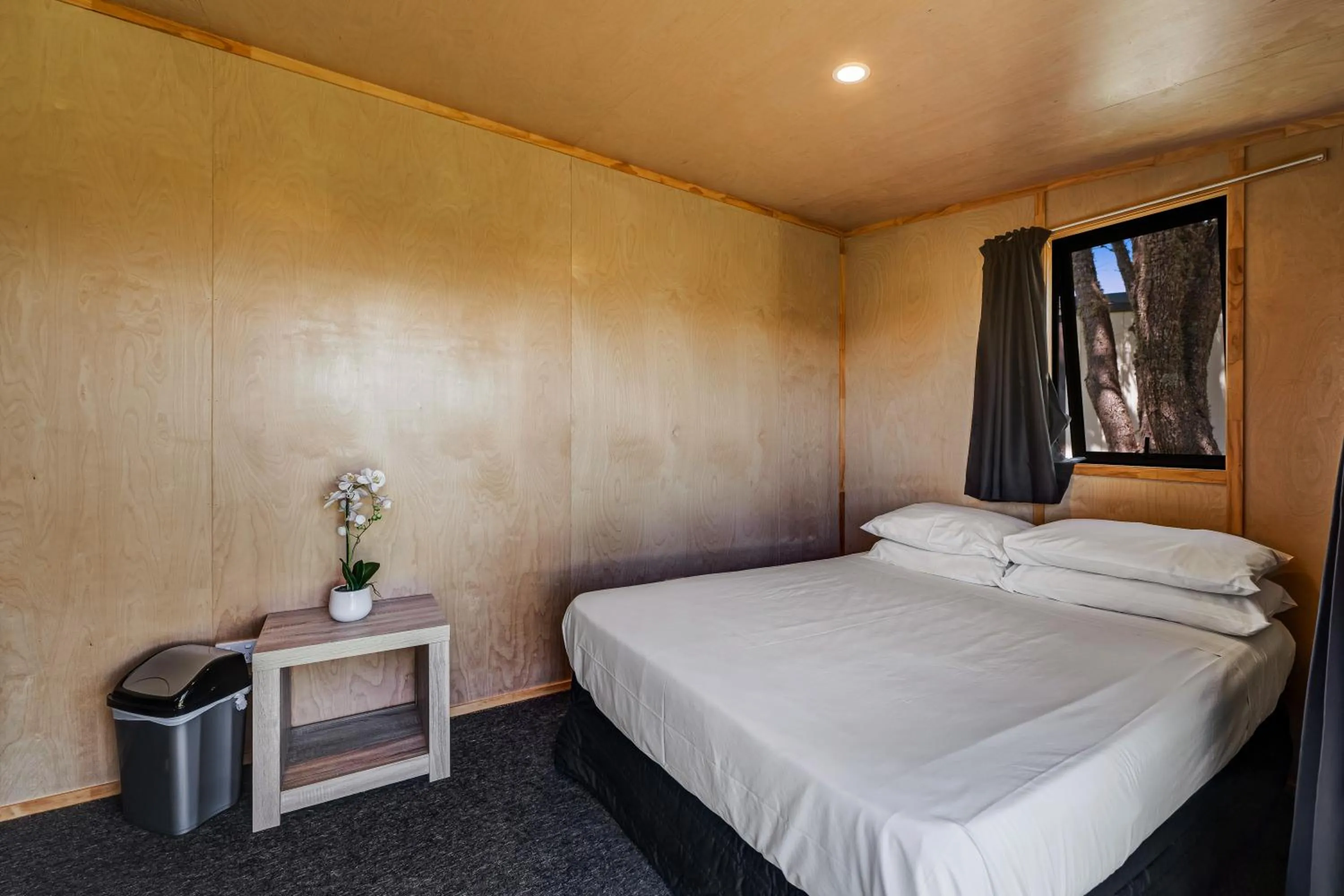 Bed in Waitangi Holiday Park