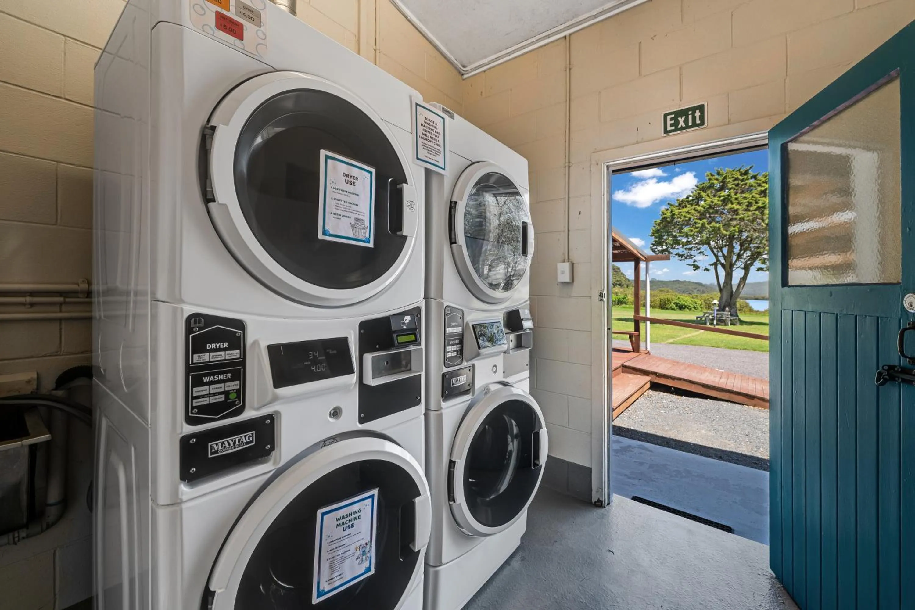 laundry in Waitangi Holiday Park