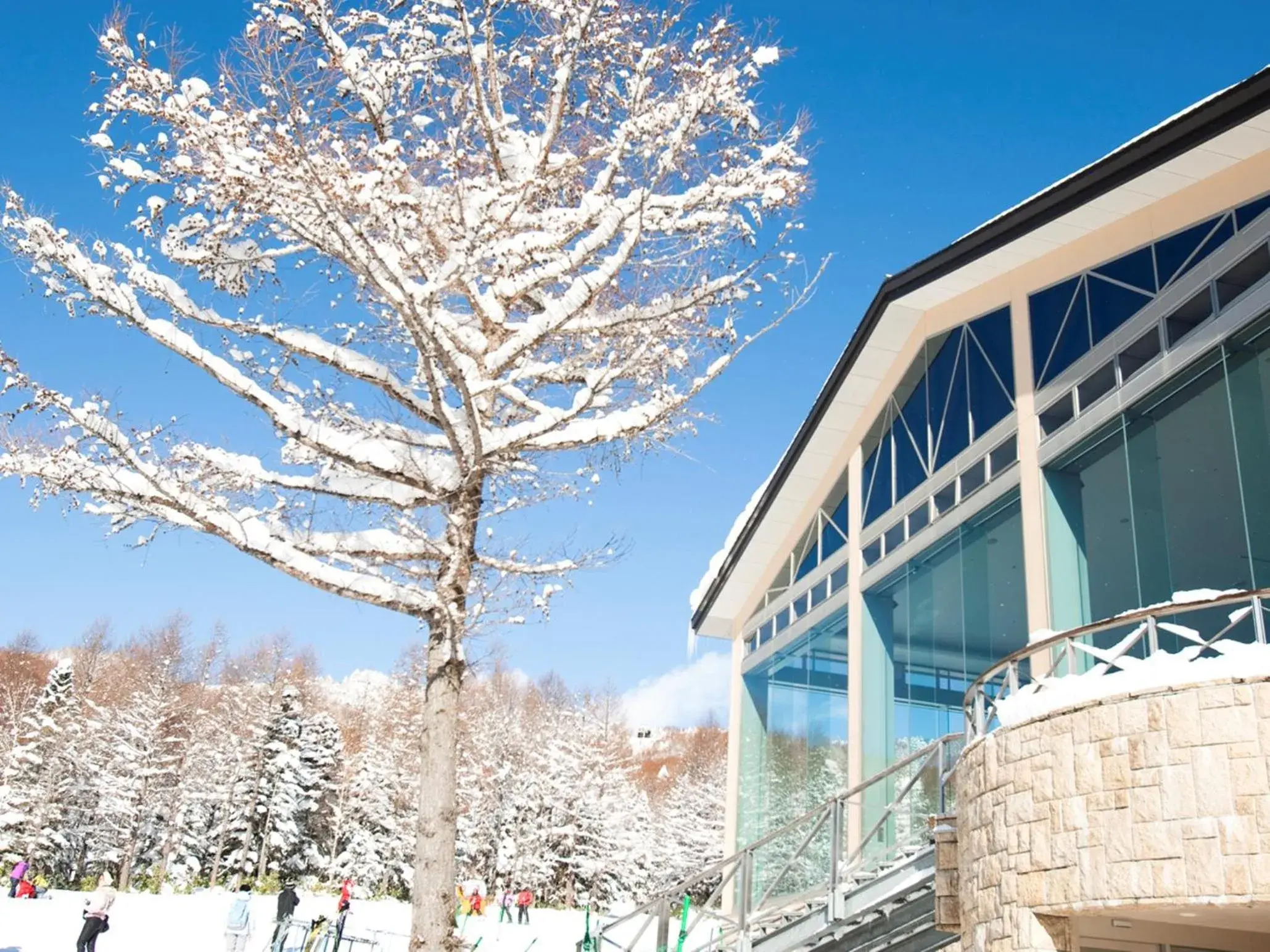 Facade/entrance, Winter in Shigakogen Prince Hotel