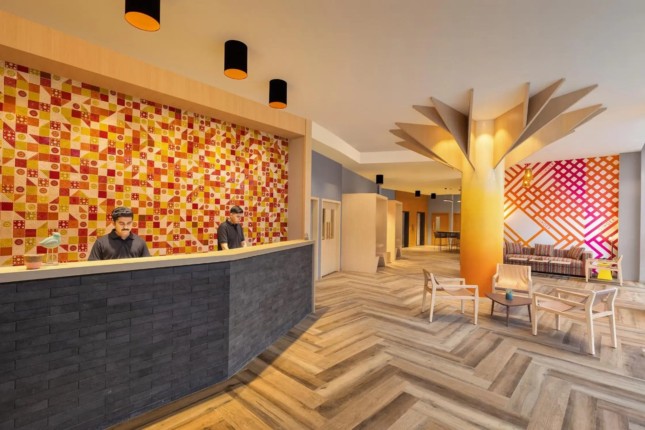 Lobby or reception in Ginger Kochi, Kalamassery Lobby or reception in Ginger Kochi, Kalamassery