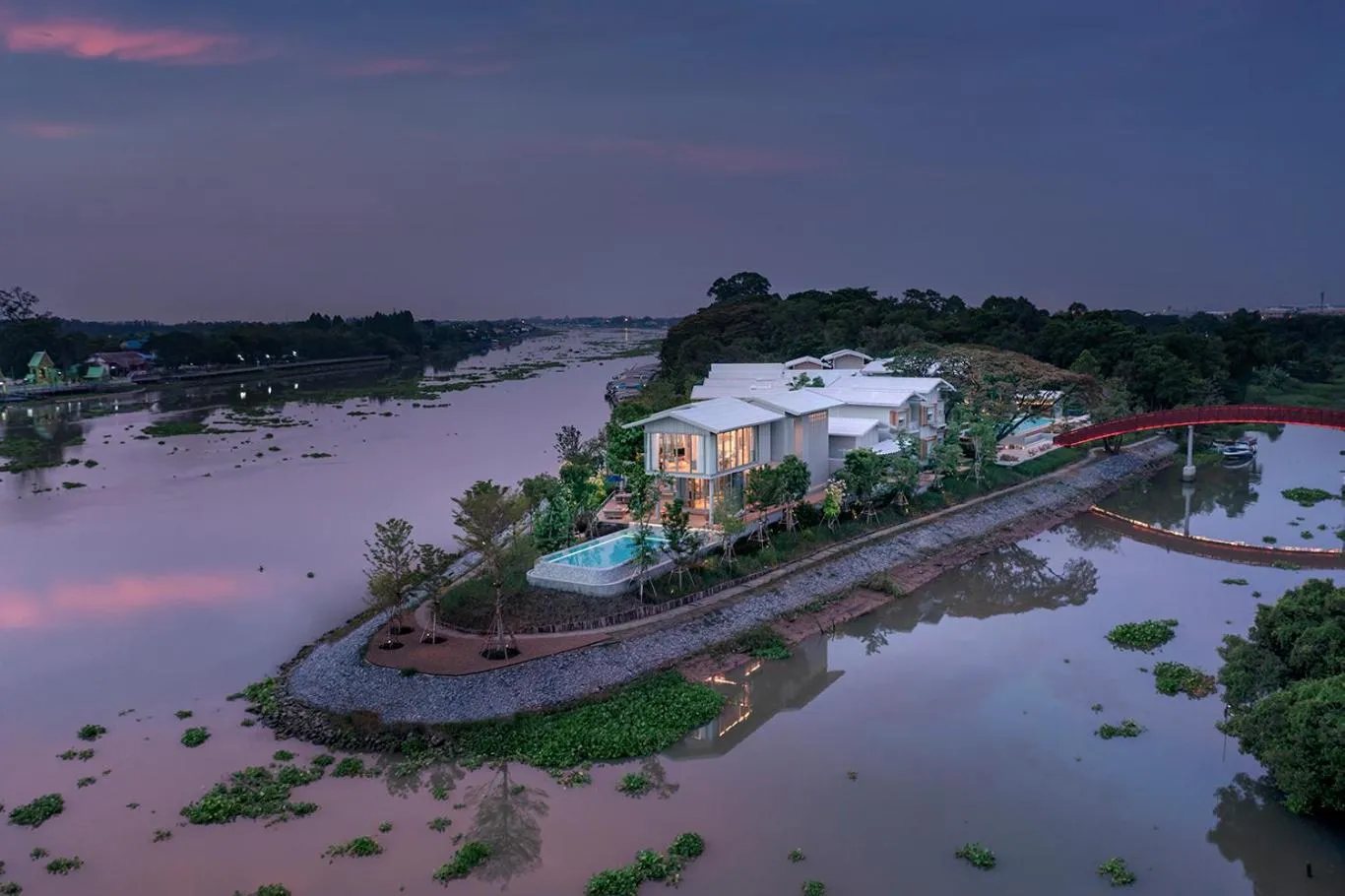 Bird's eye view in Sala Bang Pa-In