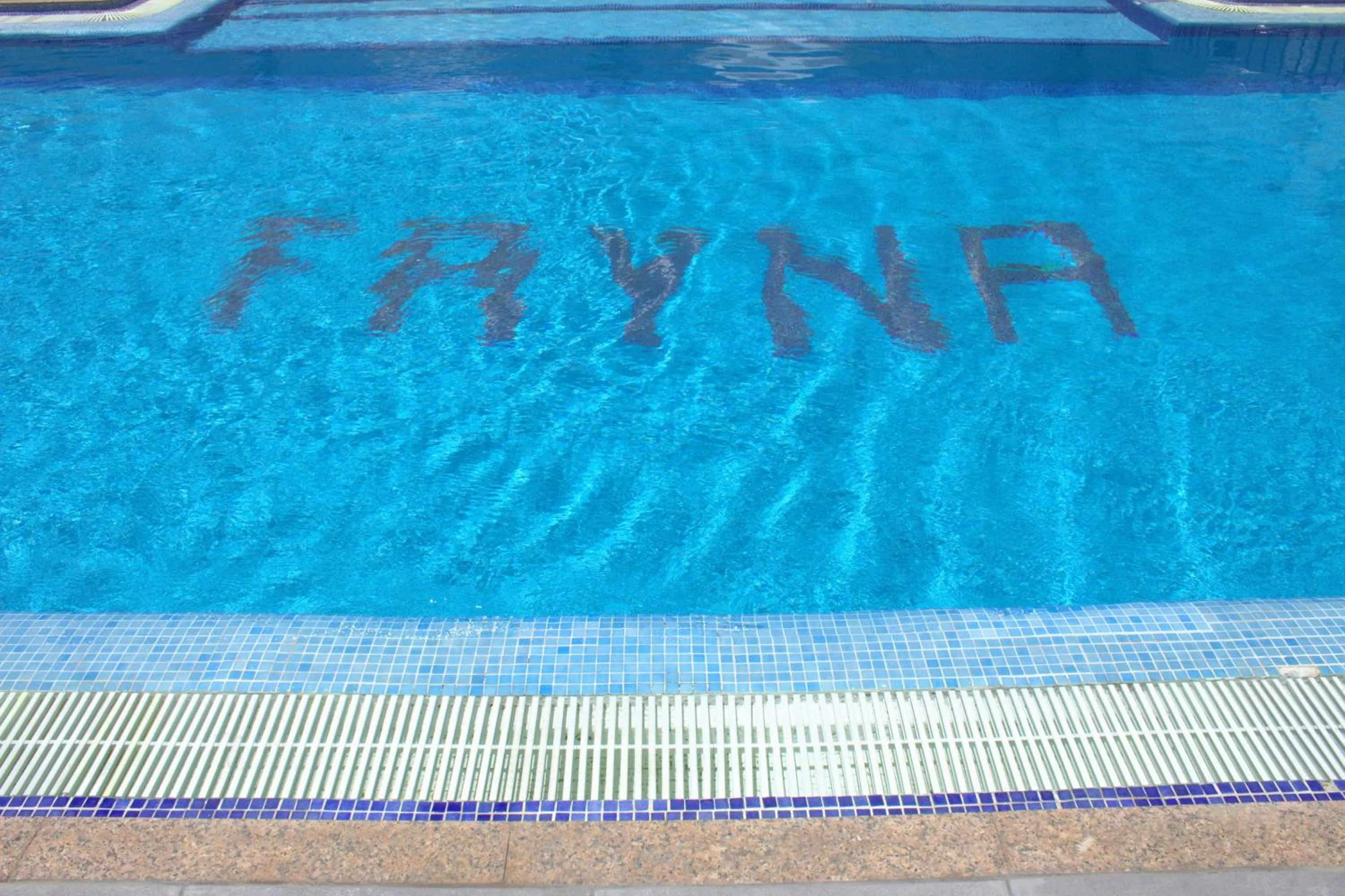 Pool view in Apartamentos Fayna