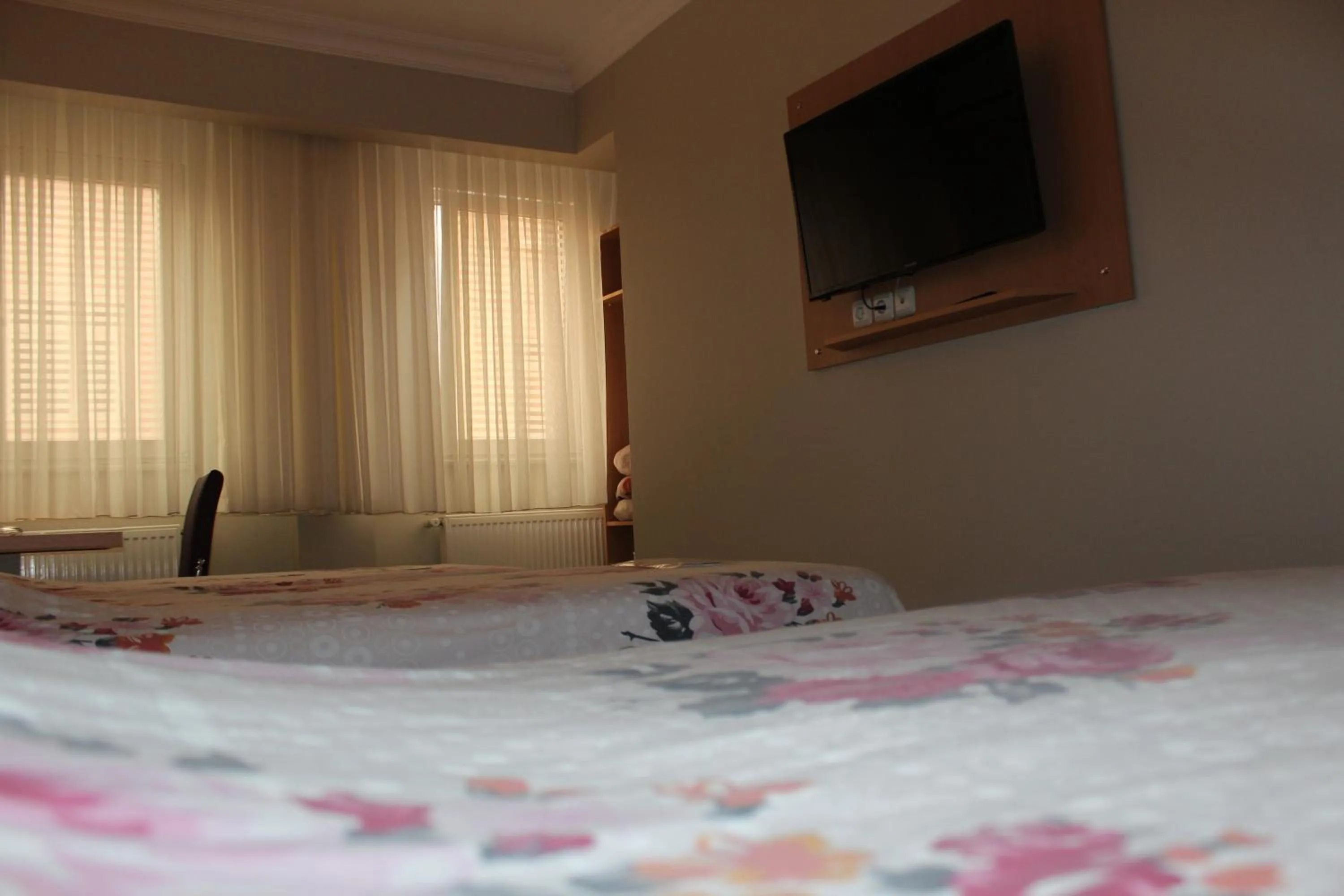 Communal lounge/ TV room, Bed in HOTEL ÖZSEFA