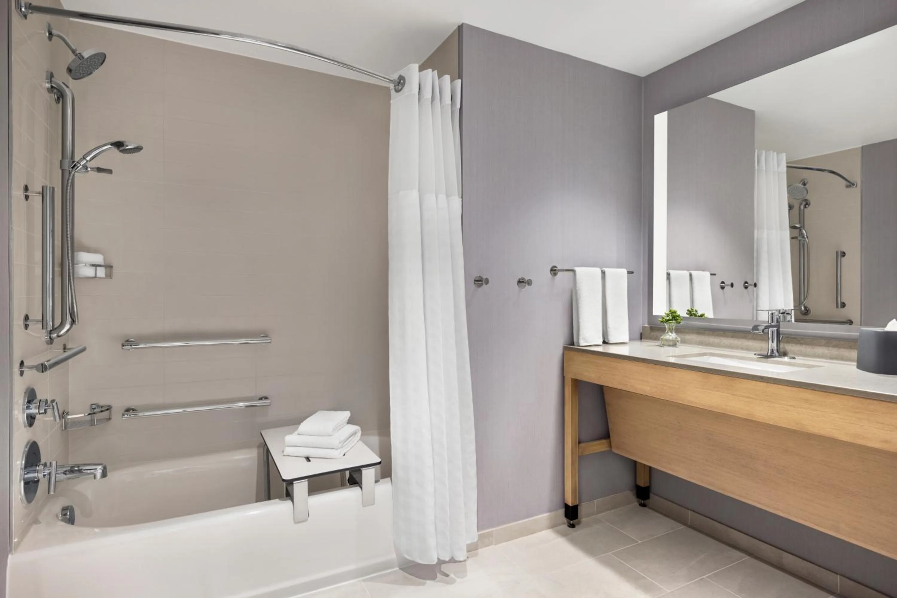 Bathroom in Hyatt Place Virginia Beach Oceanfront