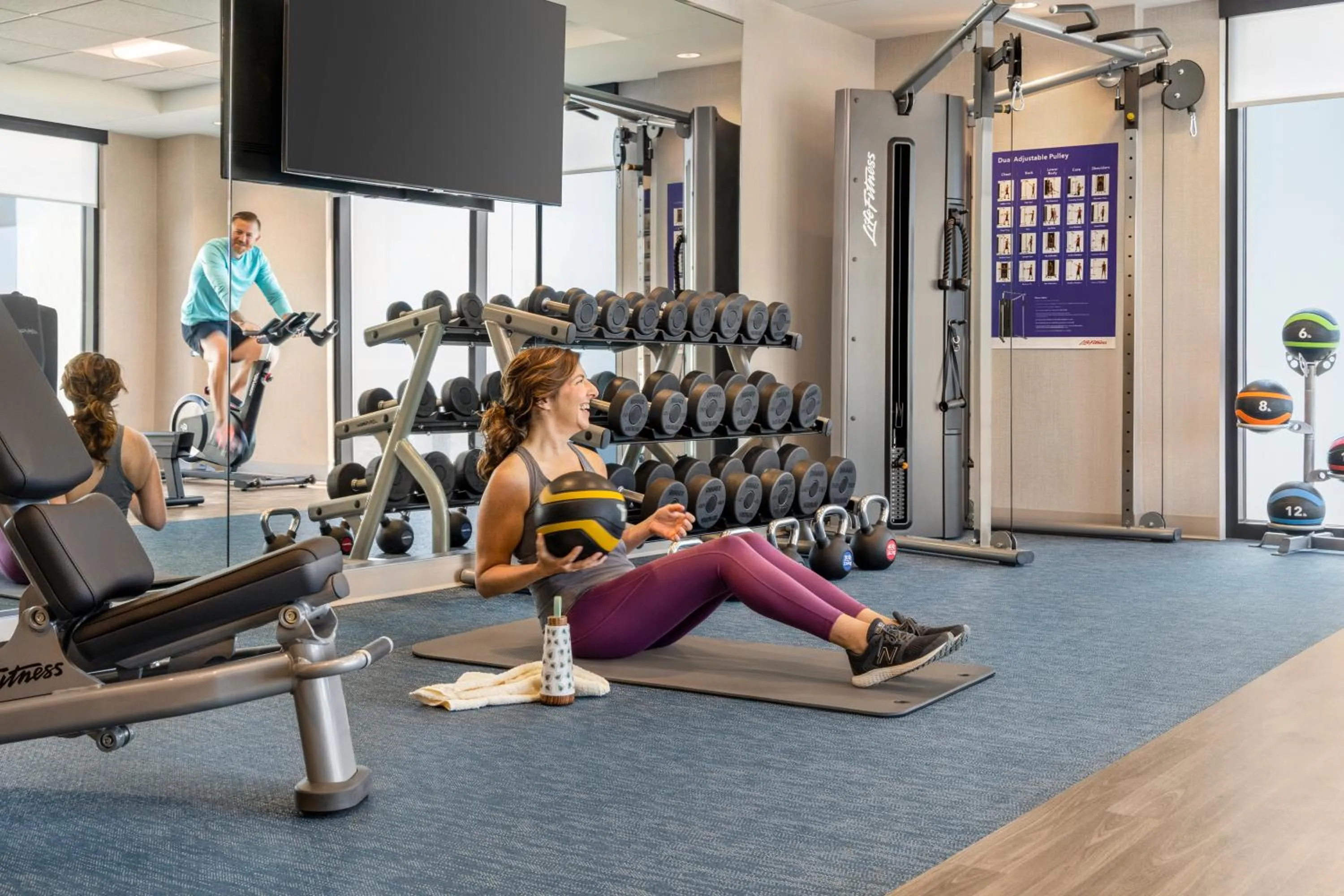 Fitness centre/facilities in Hyatt Place Virginia Beach Oceanfront