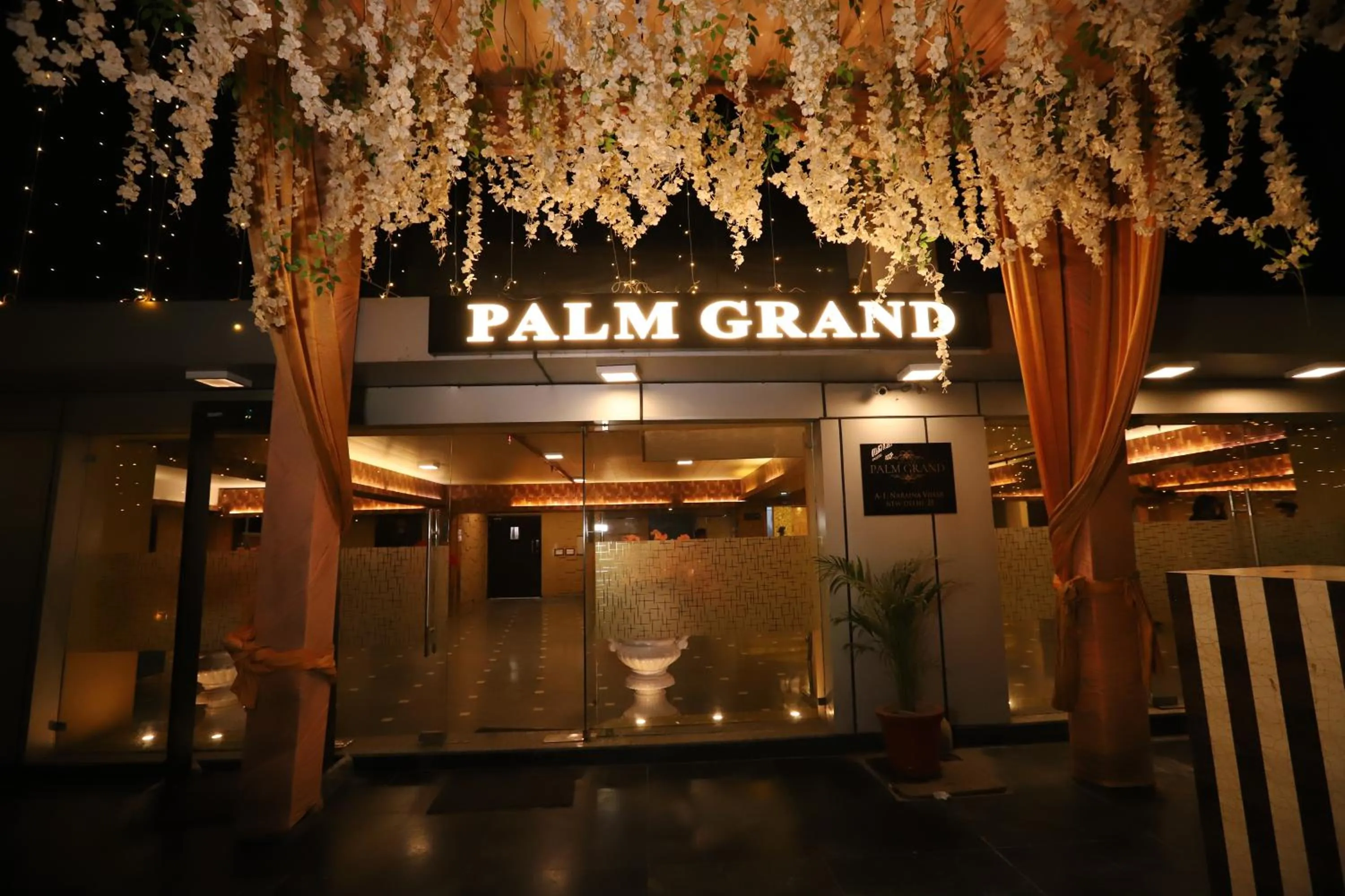 Facade/entrance in Hotel Palm Grand Naraina New Delhi - Couple Friendly Local IDs Accepted