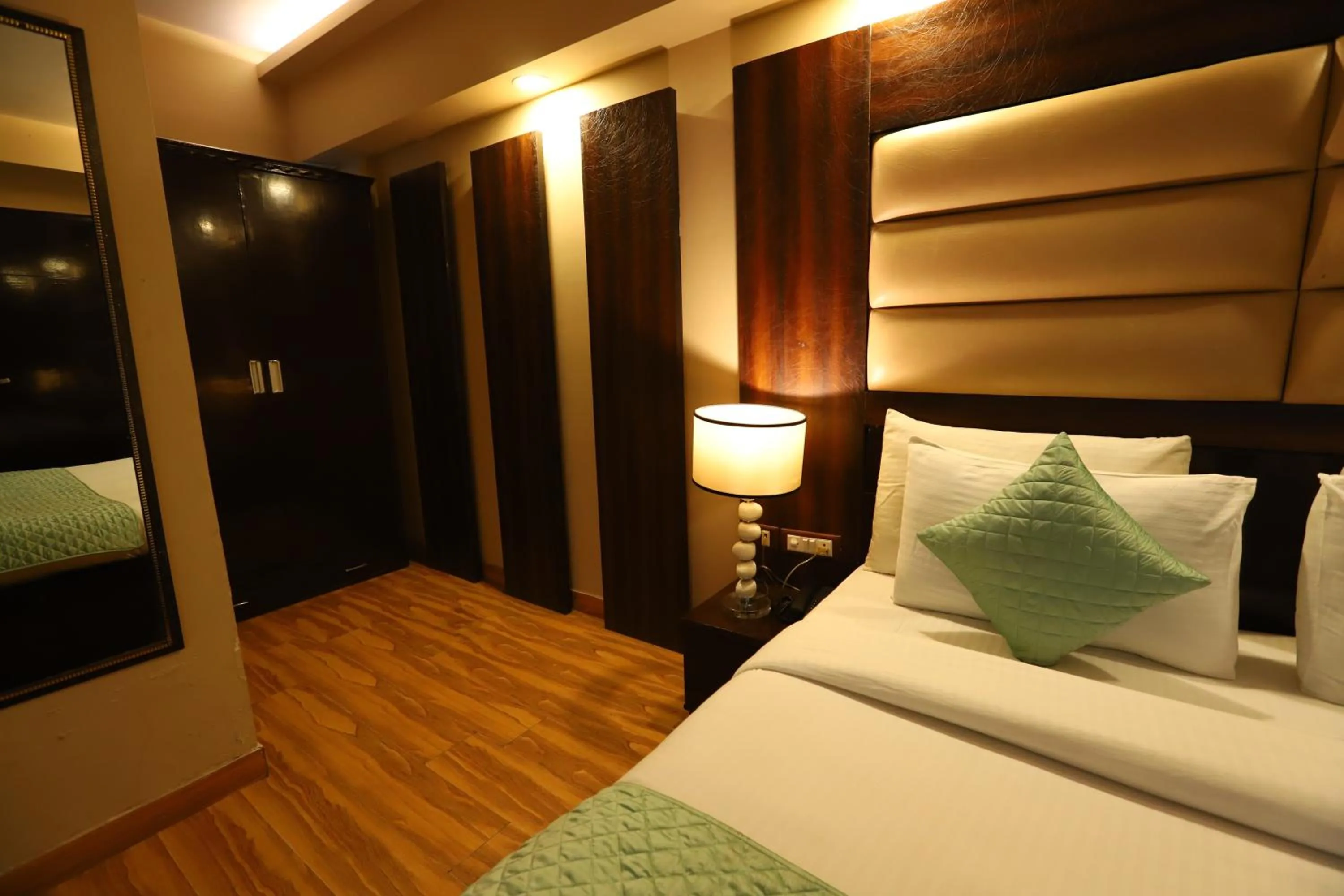 Bed in Hotel Palm Grand Naraina New Delhi - Couple Friendly Local IDs Accepted