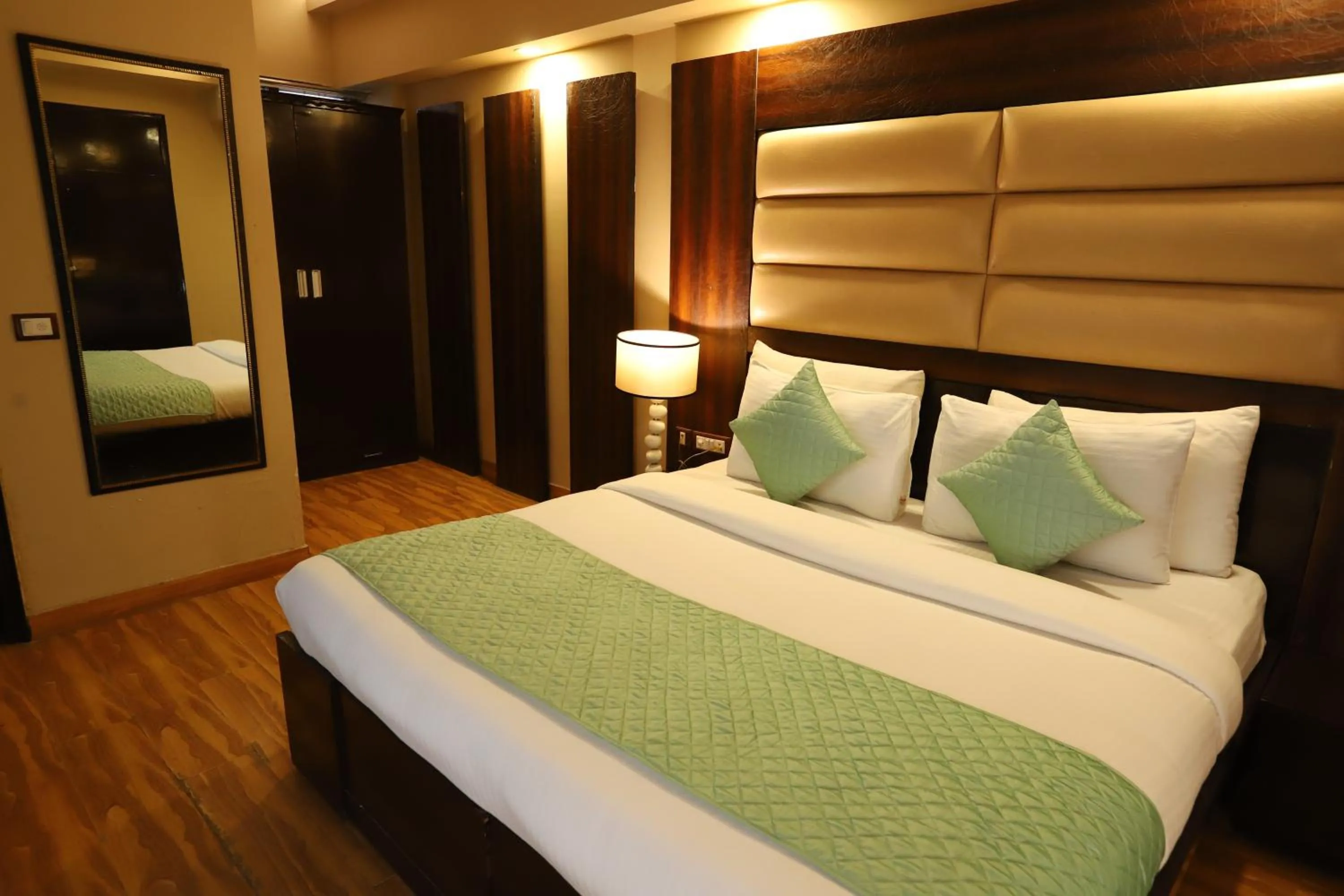 Bed in Hotel Palm Grand Naraina New Delhi - Couple Friendly Local IDs Accepted