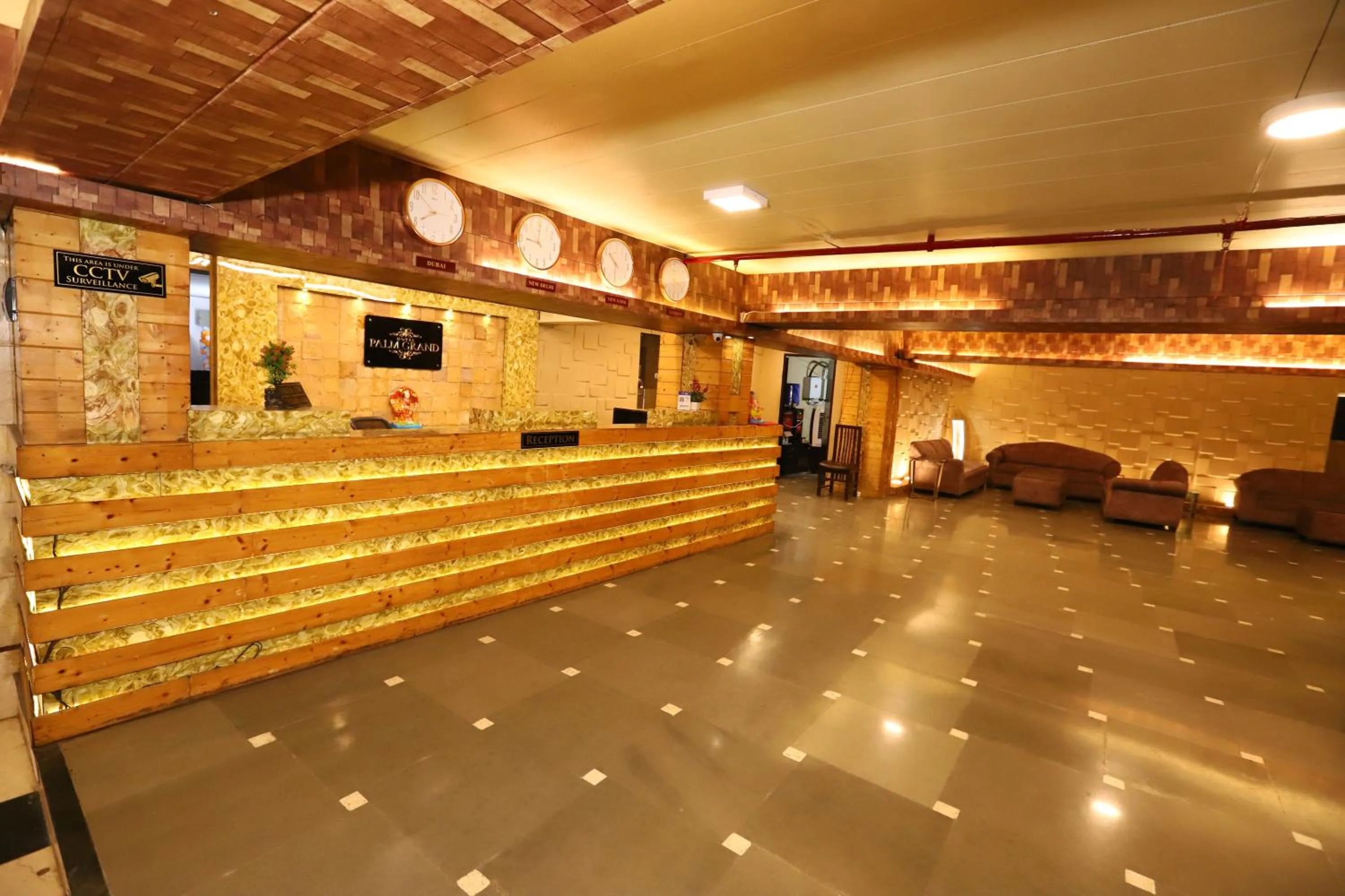 Lobby or reception in Hotel Palm Grand Naraina New Delhi - Couple Friendly Local IDs Accepted