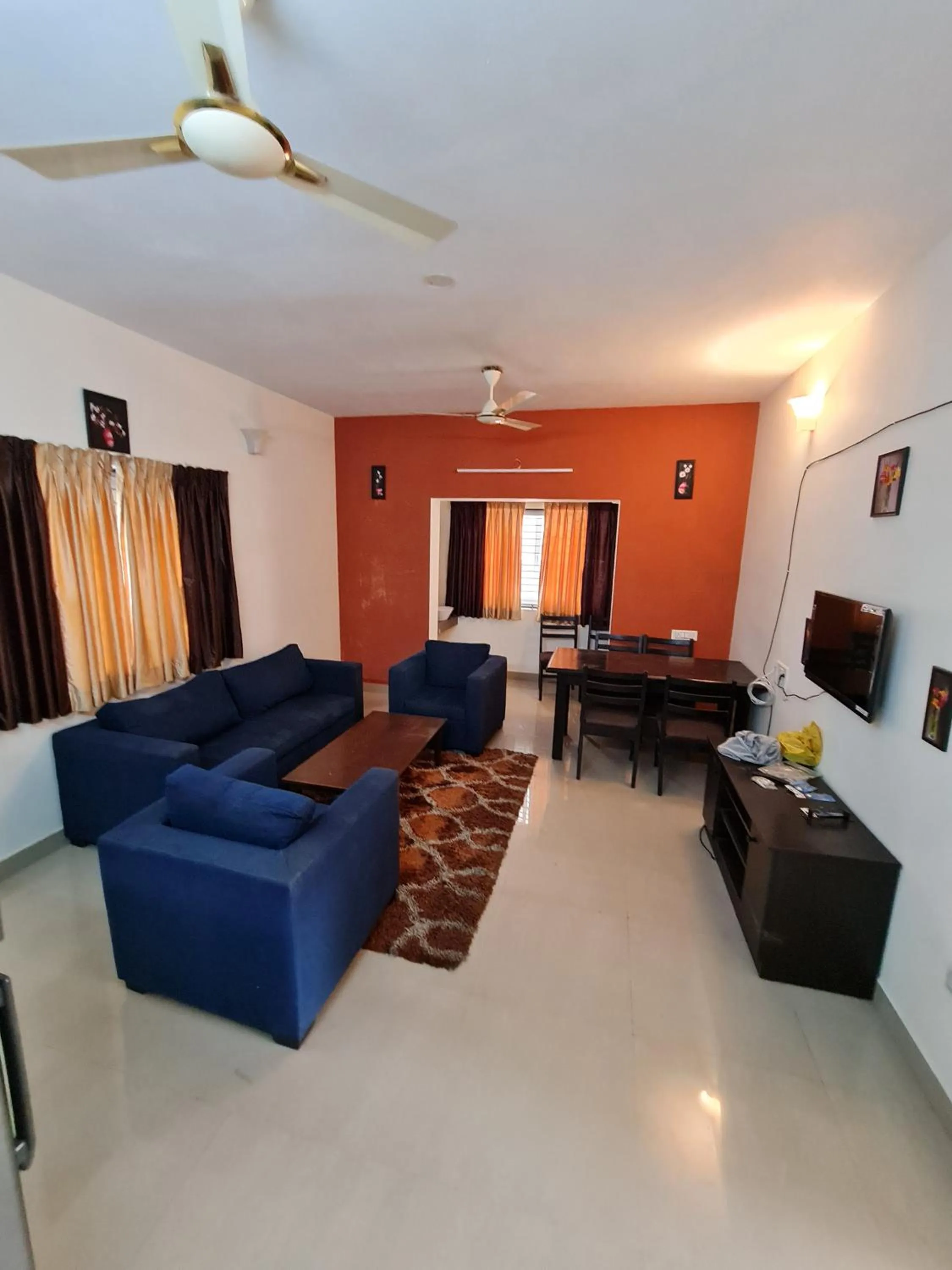 Seating area in S4 Sruthi Service Apartments