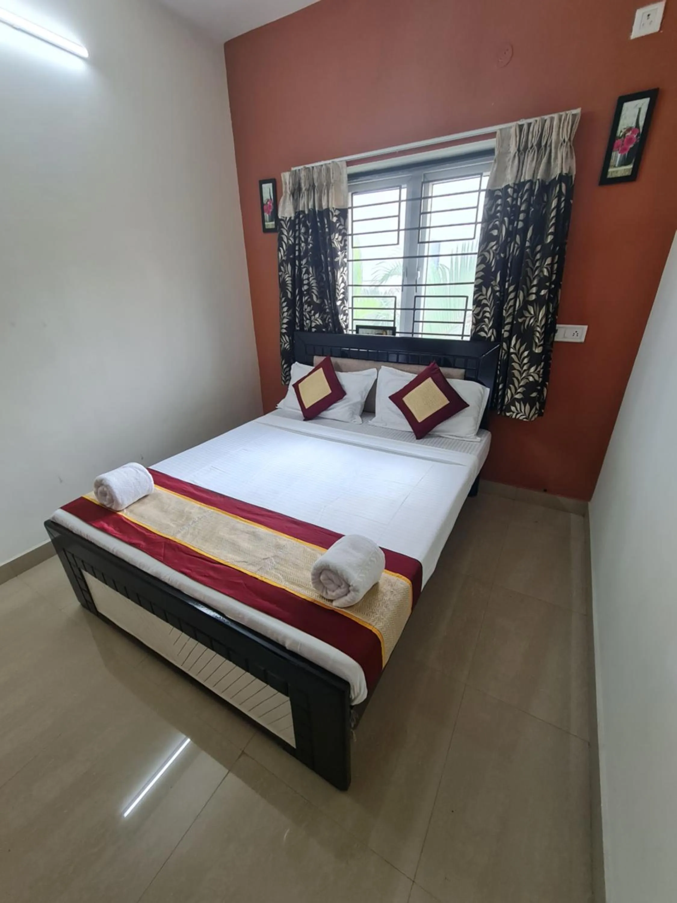 Bed in S4 Sruthi Service Apartments