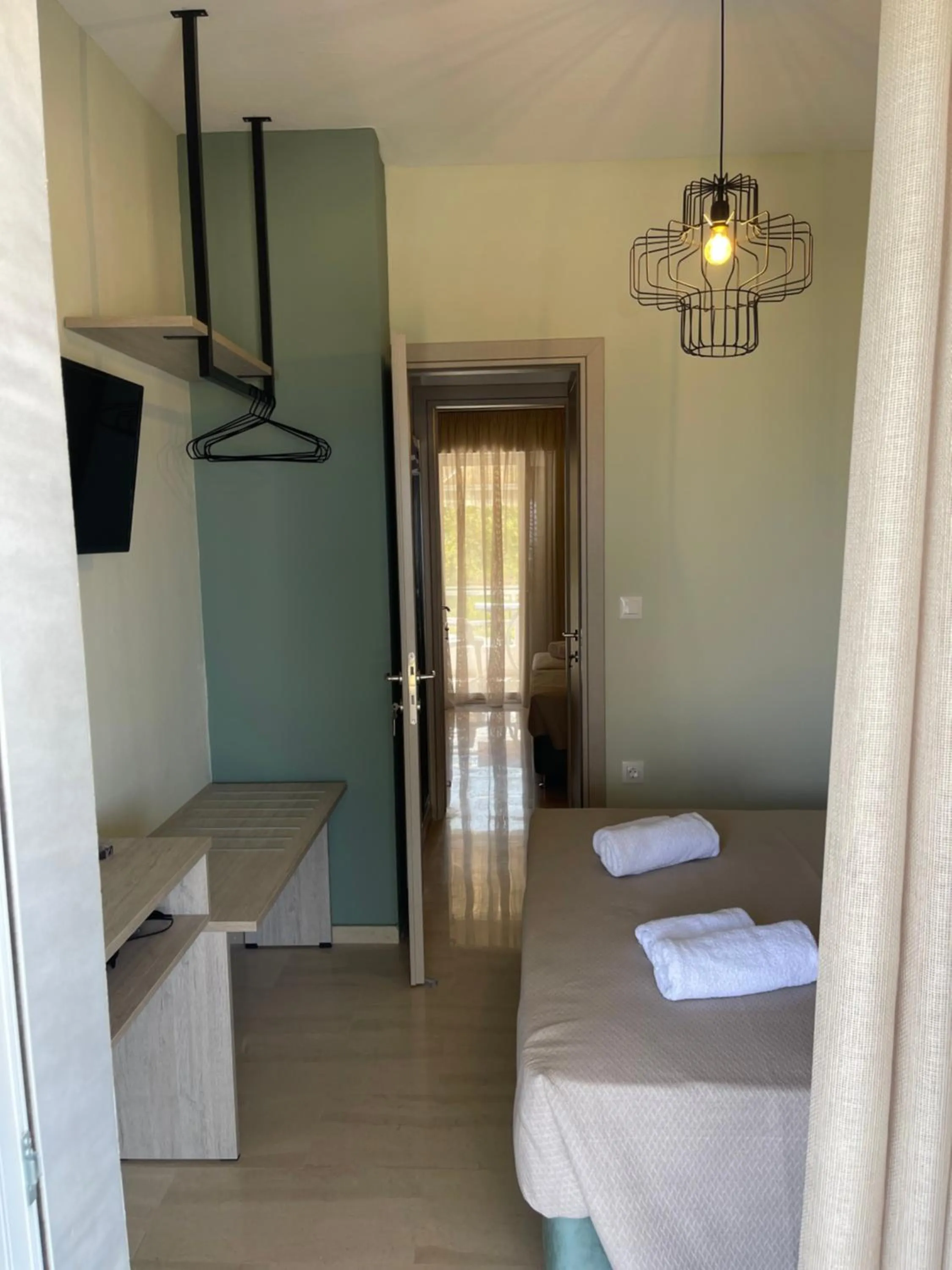 Bedroom, Bed in Garden View Apartments by nikolis