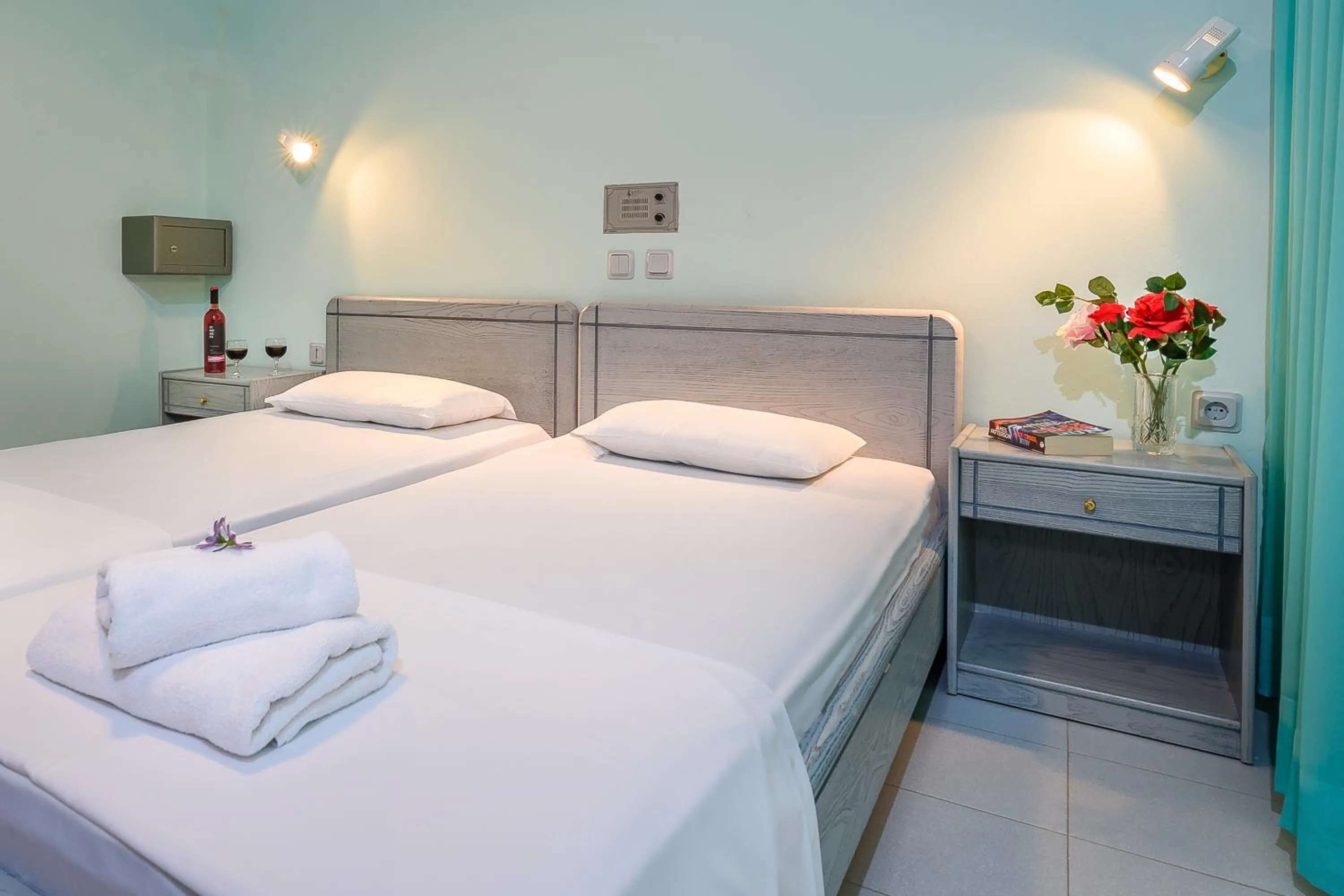 Bed in Louladakis Apartments