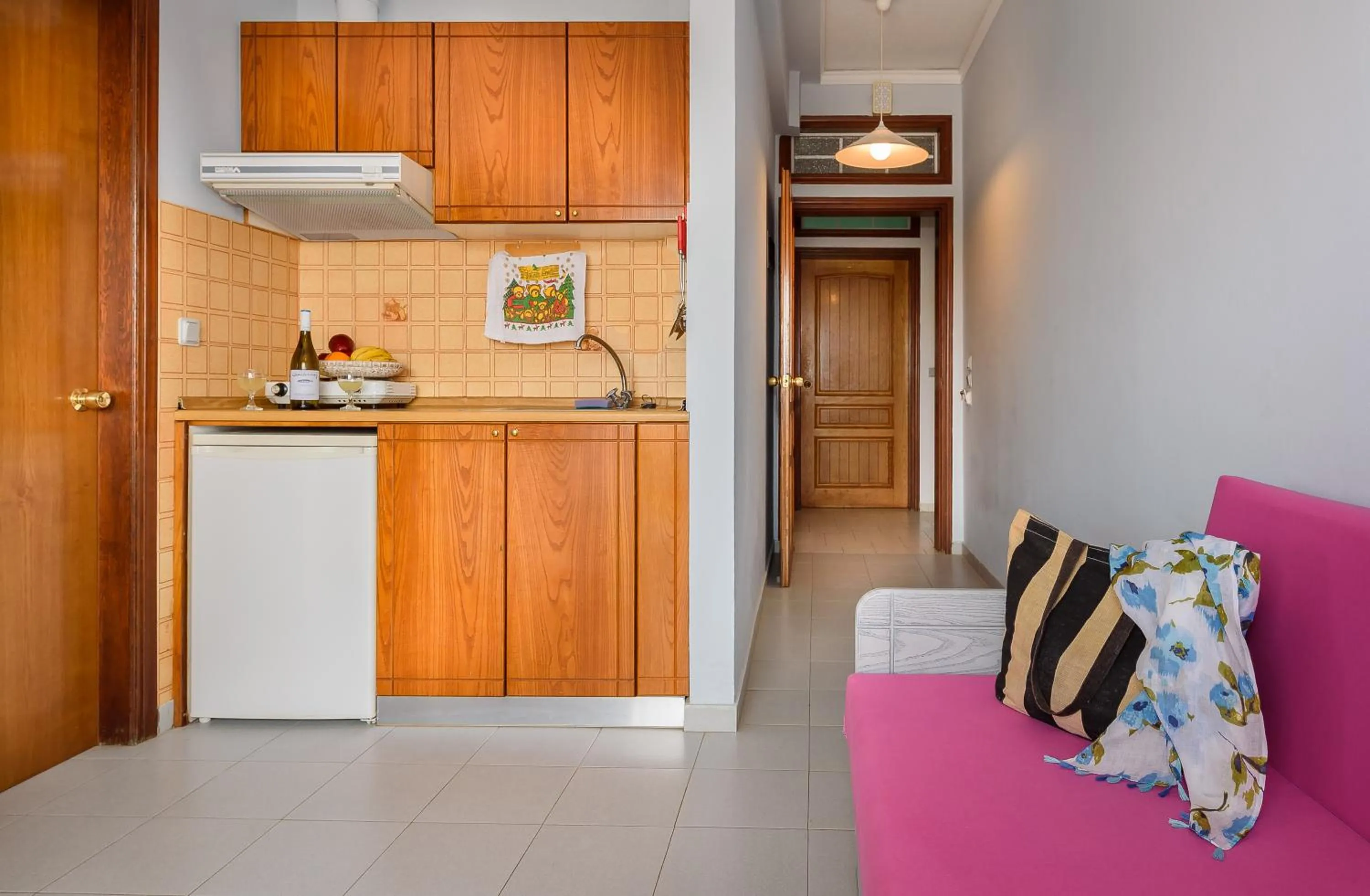 Bed in Louladakis Apartments