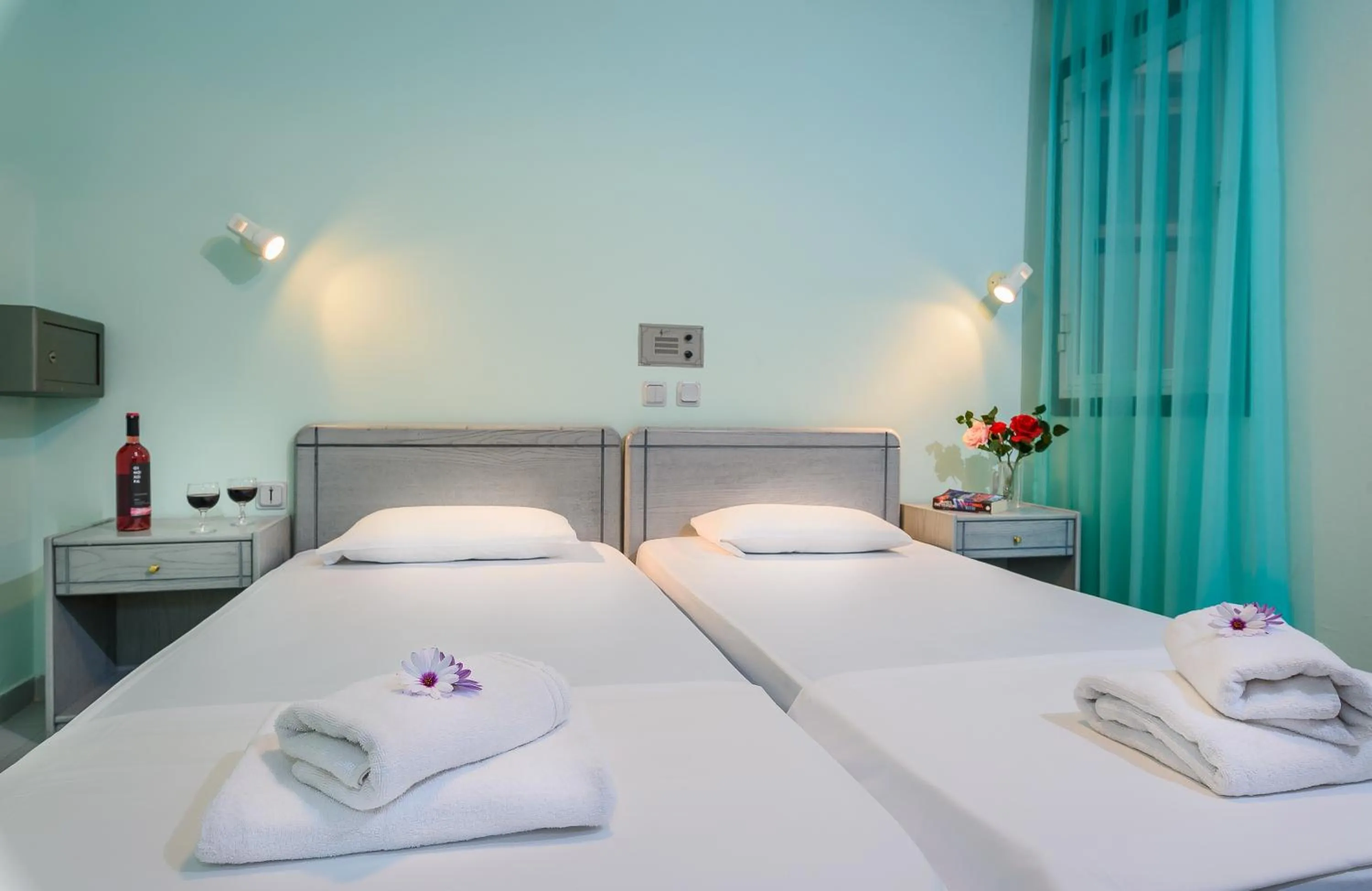 Bed in Louladakis Apartments