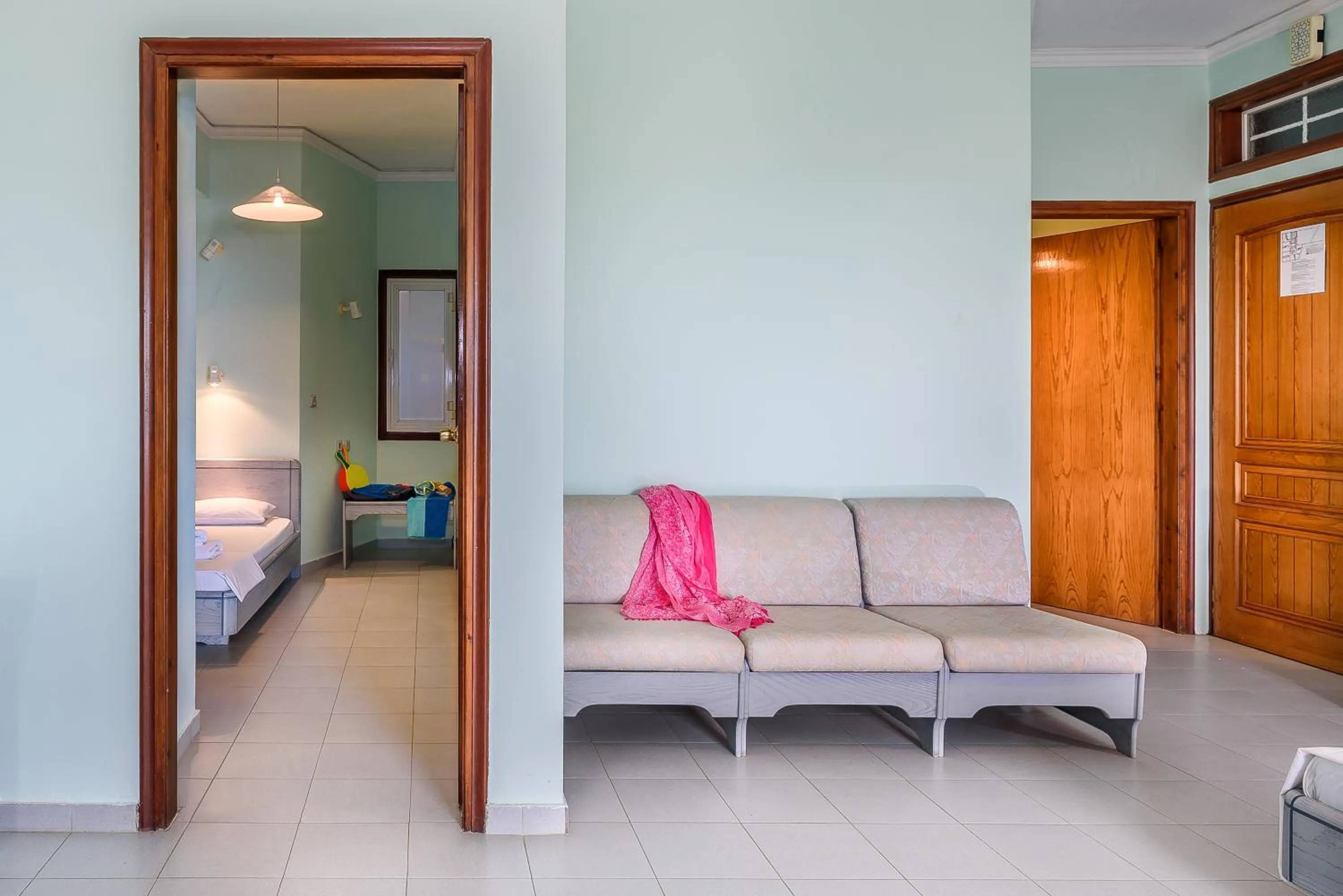 Bed in Louladakis Apartments