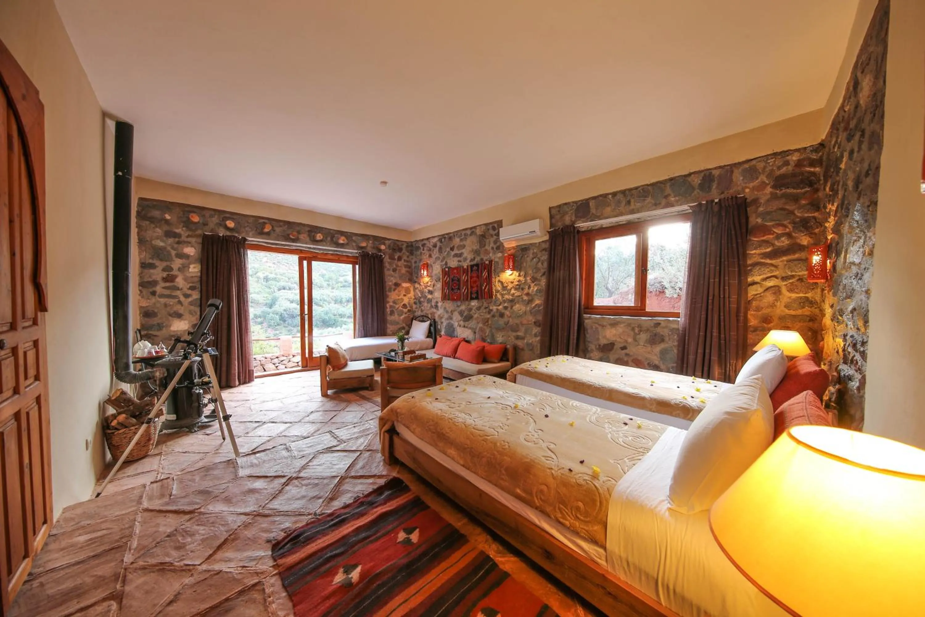 Photo of the whole room, Bed in Kasbah Africa - High Atlas Dark Sky & Nature Lodge
