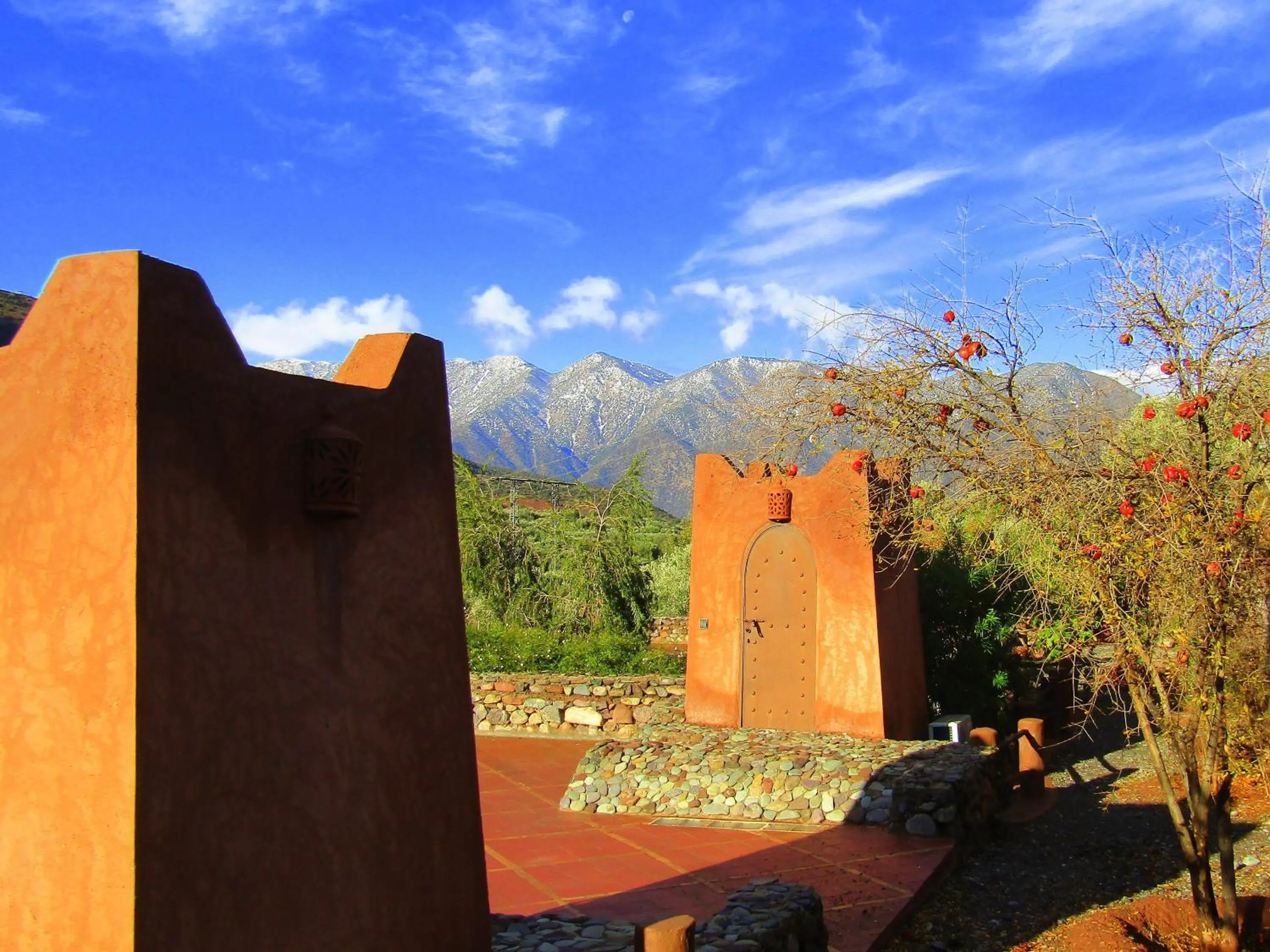 Garden view in Kasbah Africa - High Atlas Dark Sky & Nature Lodge