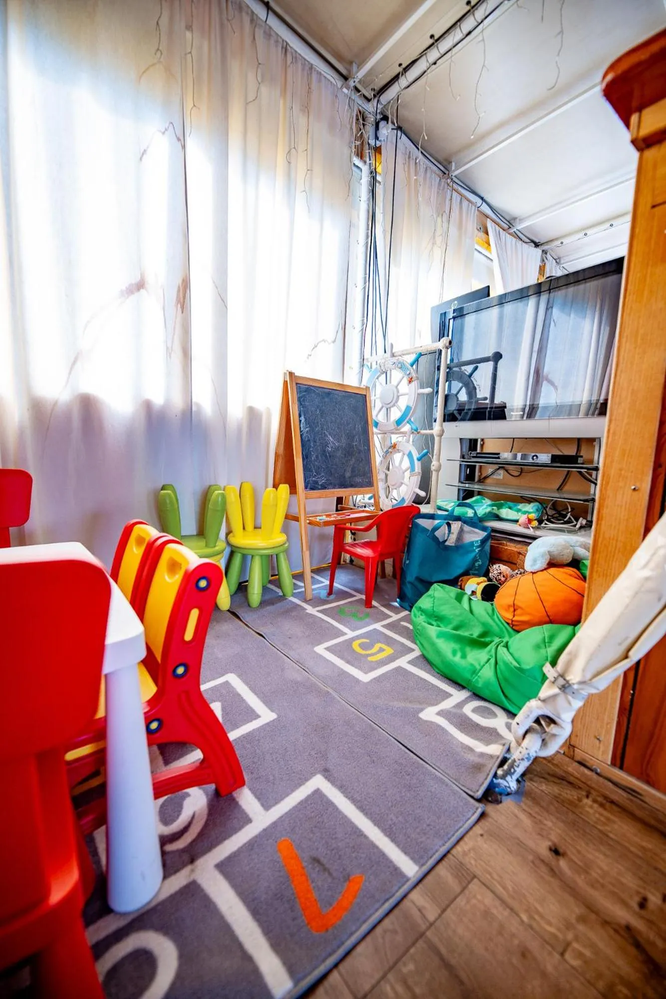 children in Botel Marina