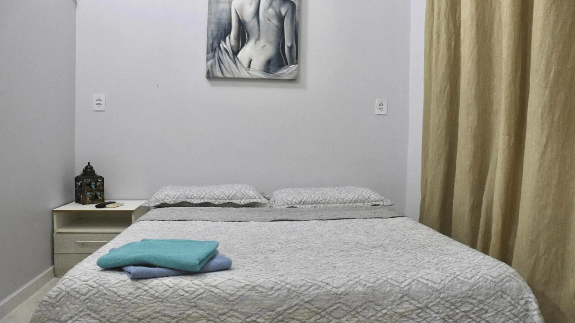 View (from property/room), Bed in Hotel Residencial Manaus - Flores