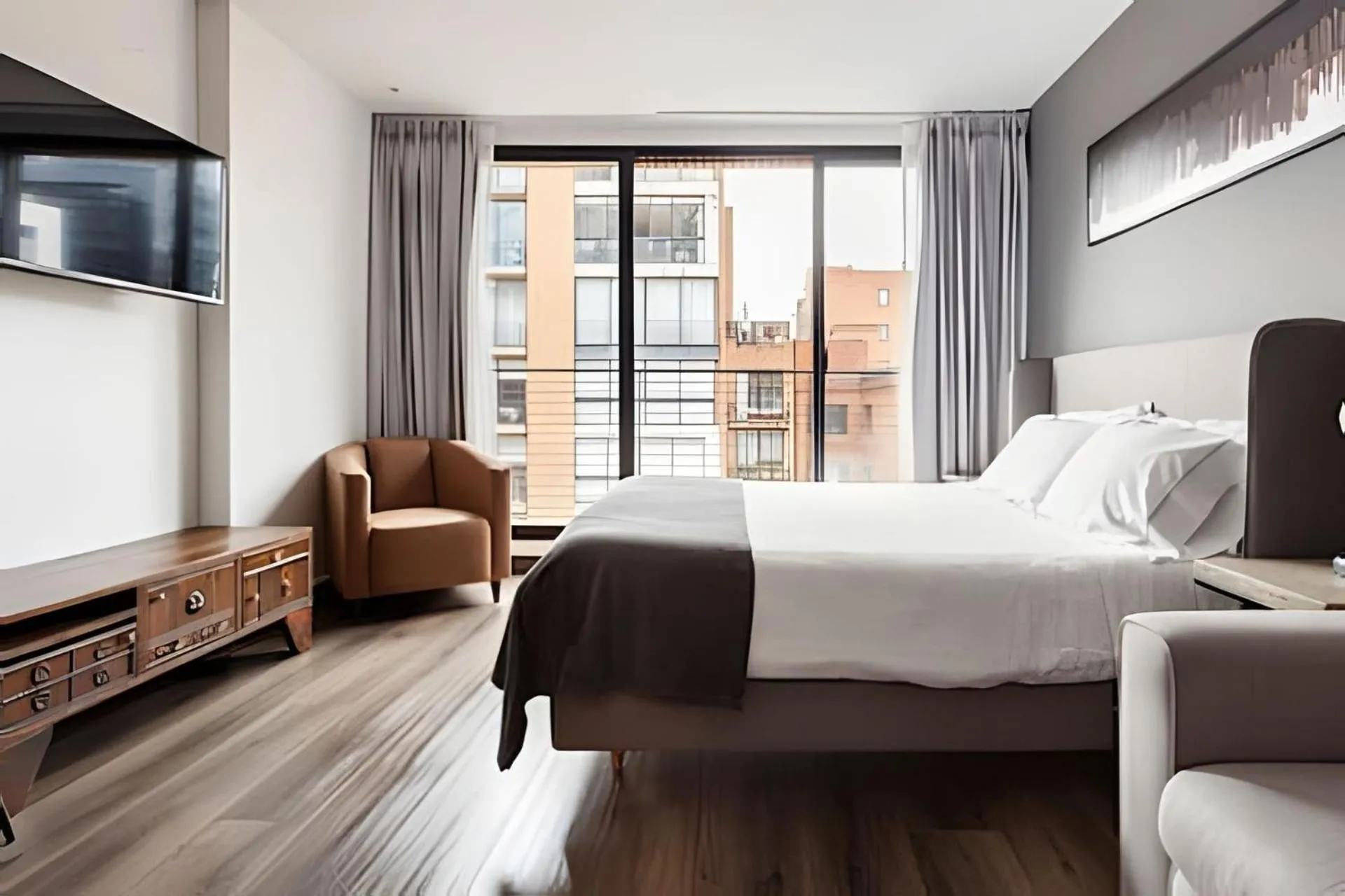 Photo of the whole room, Bed in Edificio Morph Chico