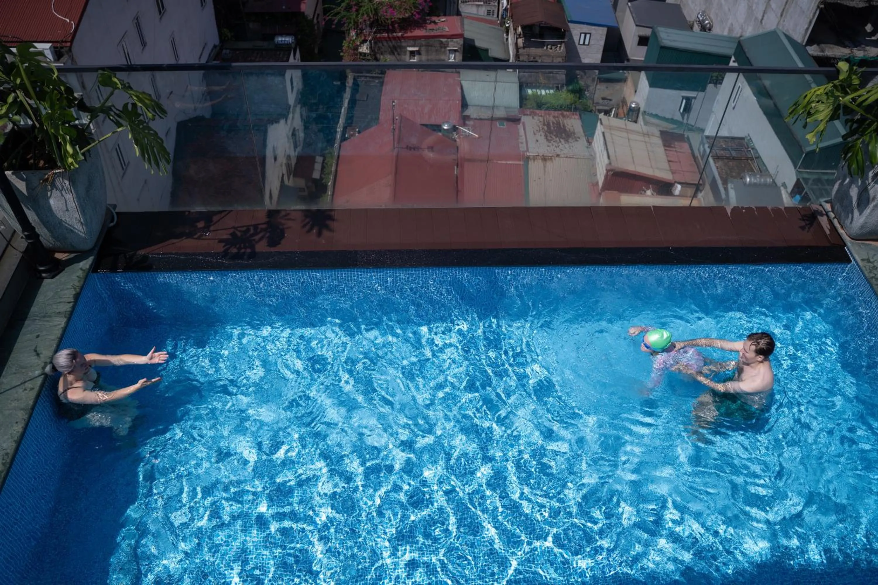 Pool view in LeaH Silk Hotel