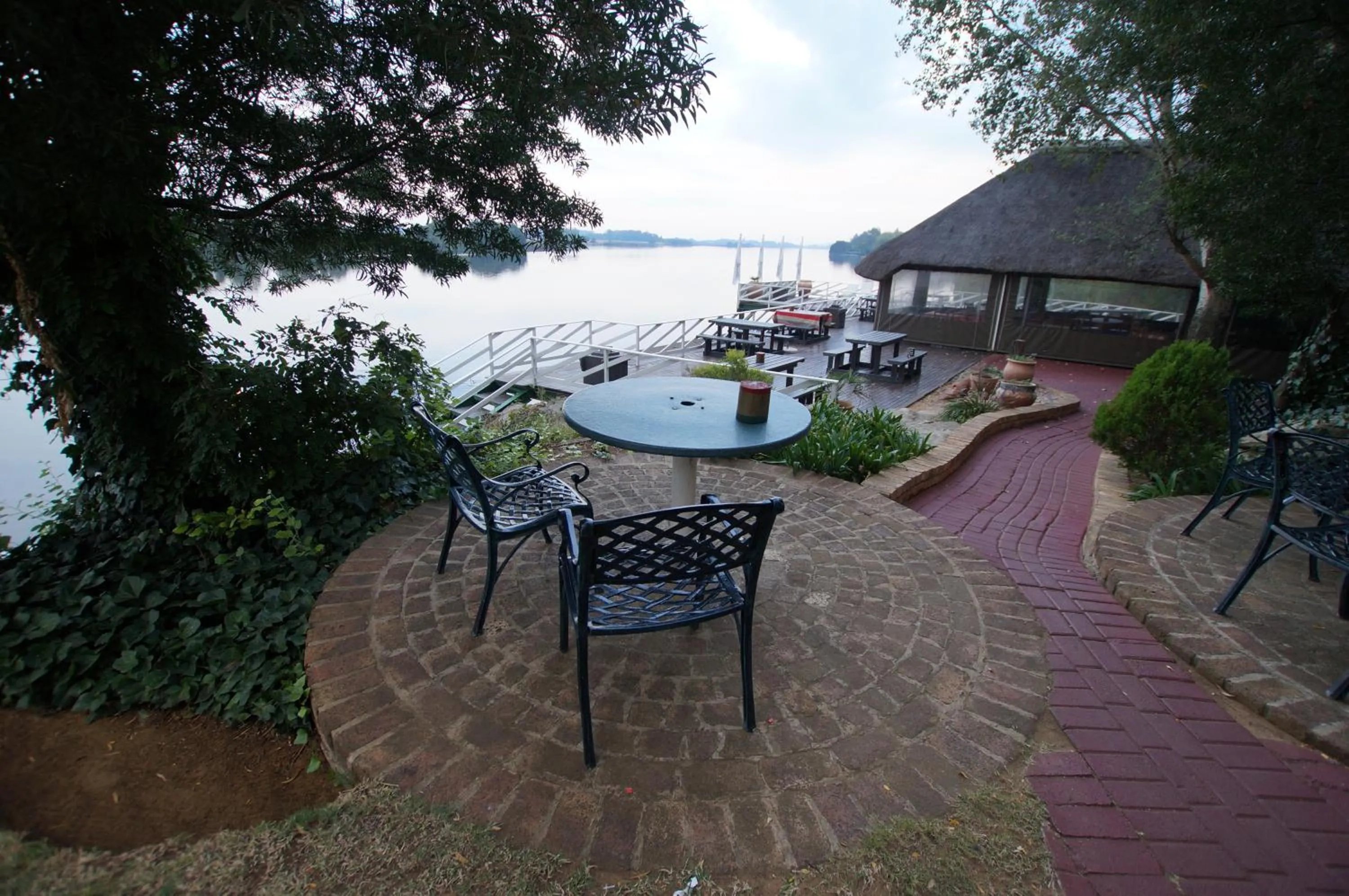 Patio in The Waterfront Country Lodge