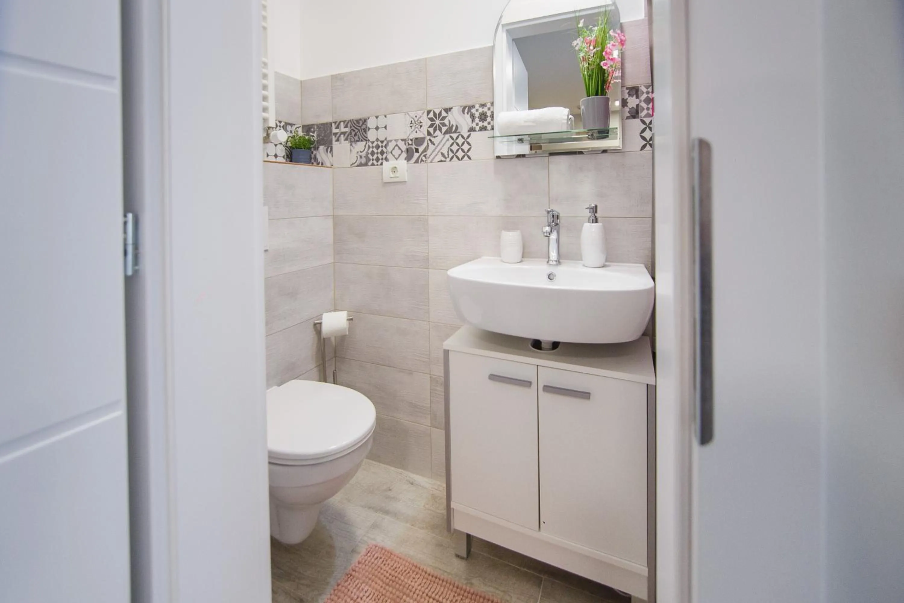 Bathroom in Retreat to a Stylish Home at West Residence
