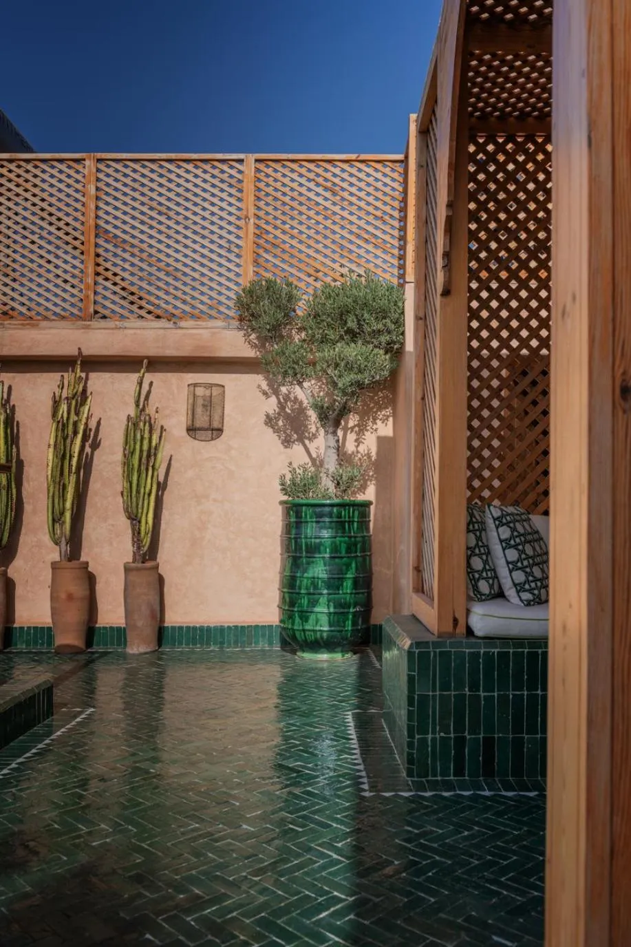 Balcony/Terrace in Riad Le Saadien ,Adult only