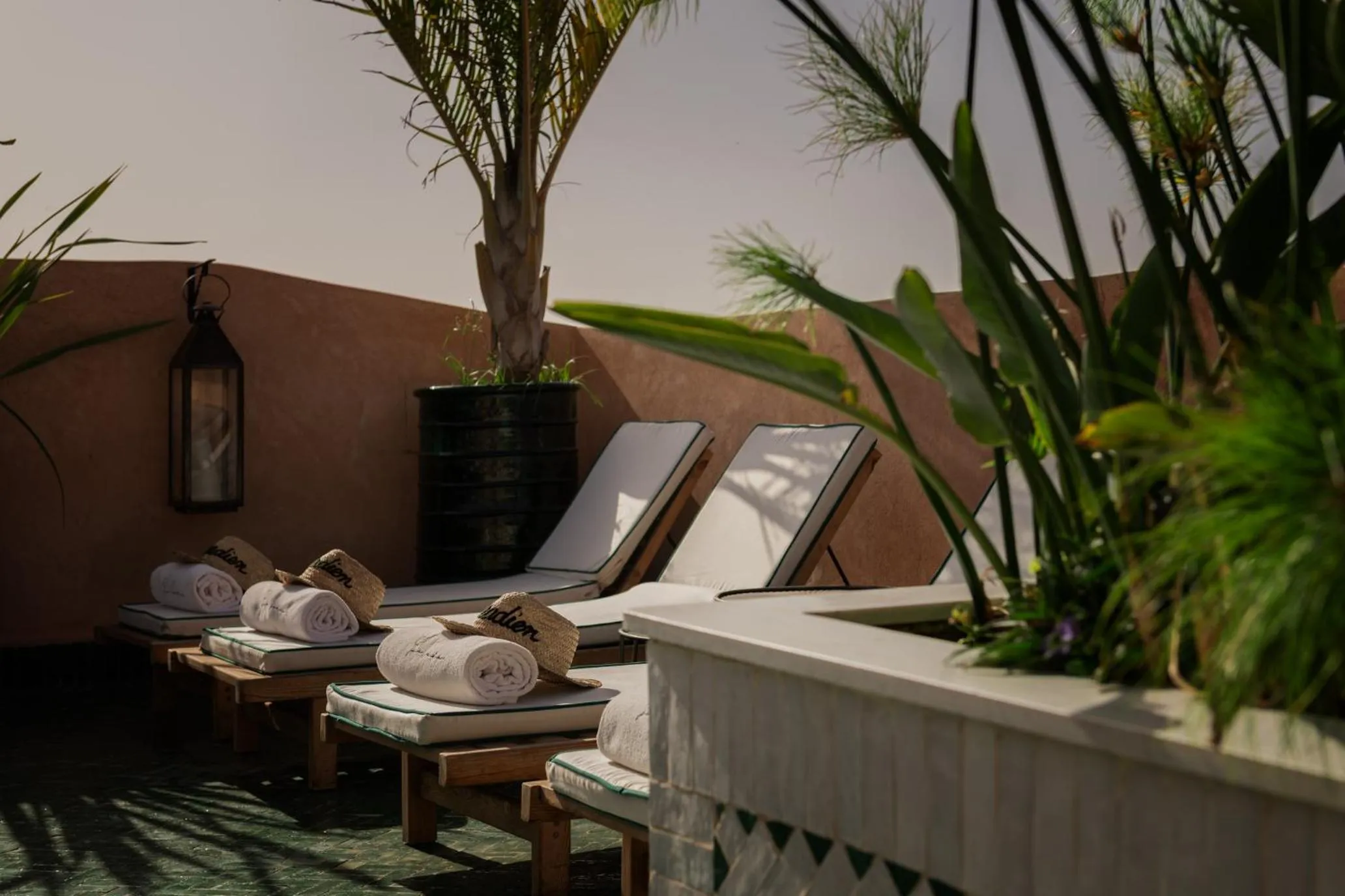 sunbed in Riad Le Saadien ,Adult only
