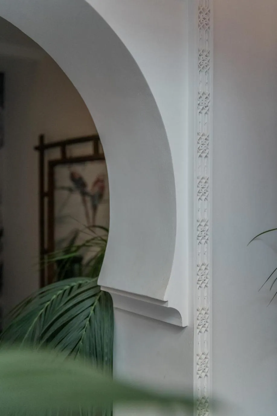 Decorative detail in Riad Le Saadien ,Adult only