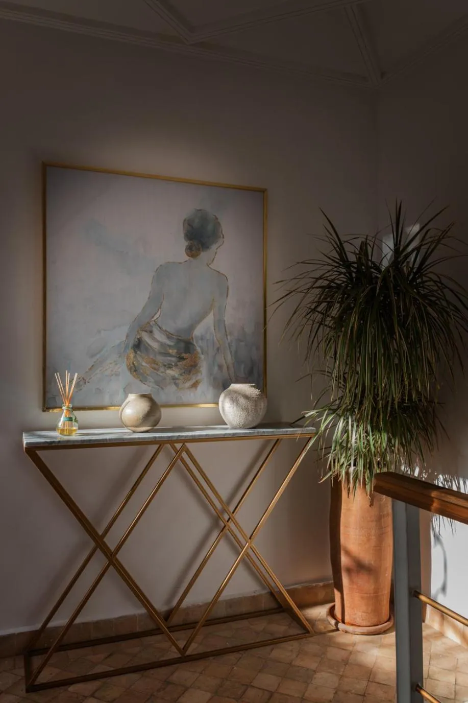 Decorative detail in Riad Le Saadien ,Adult only